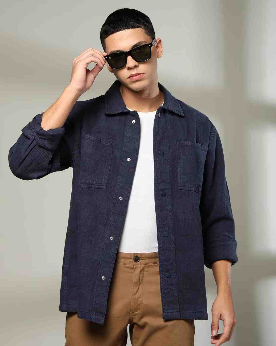 Patterned Oversized Shacket