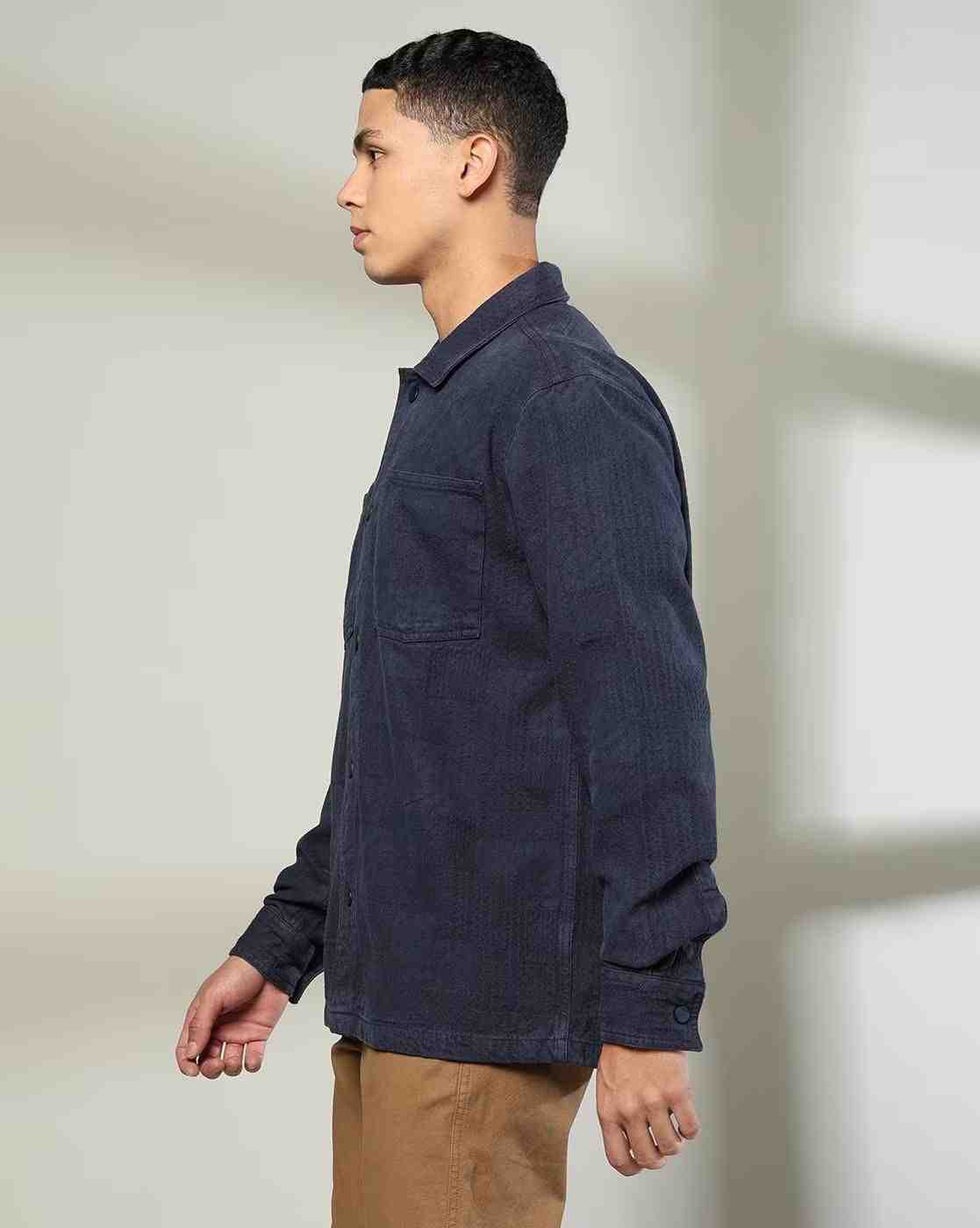 Rev-Verse | Patterned Oversized Shacket|2