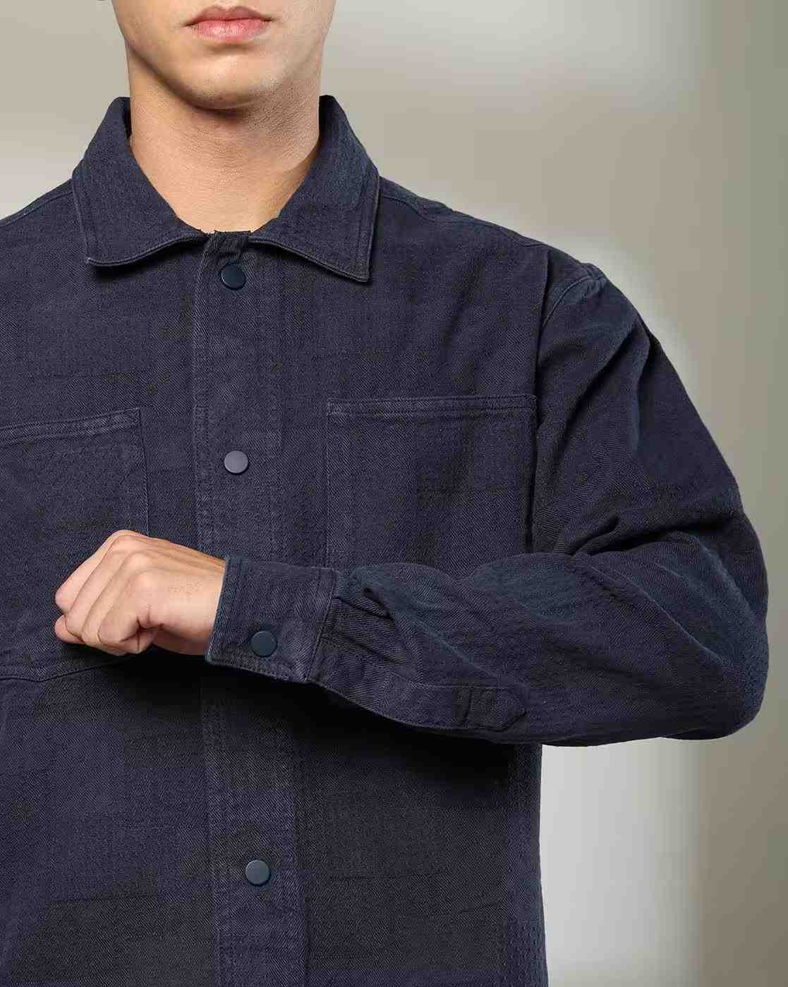 Rev-Verse | Patterned Oversized Shacket|4
