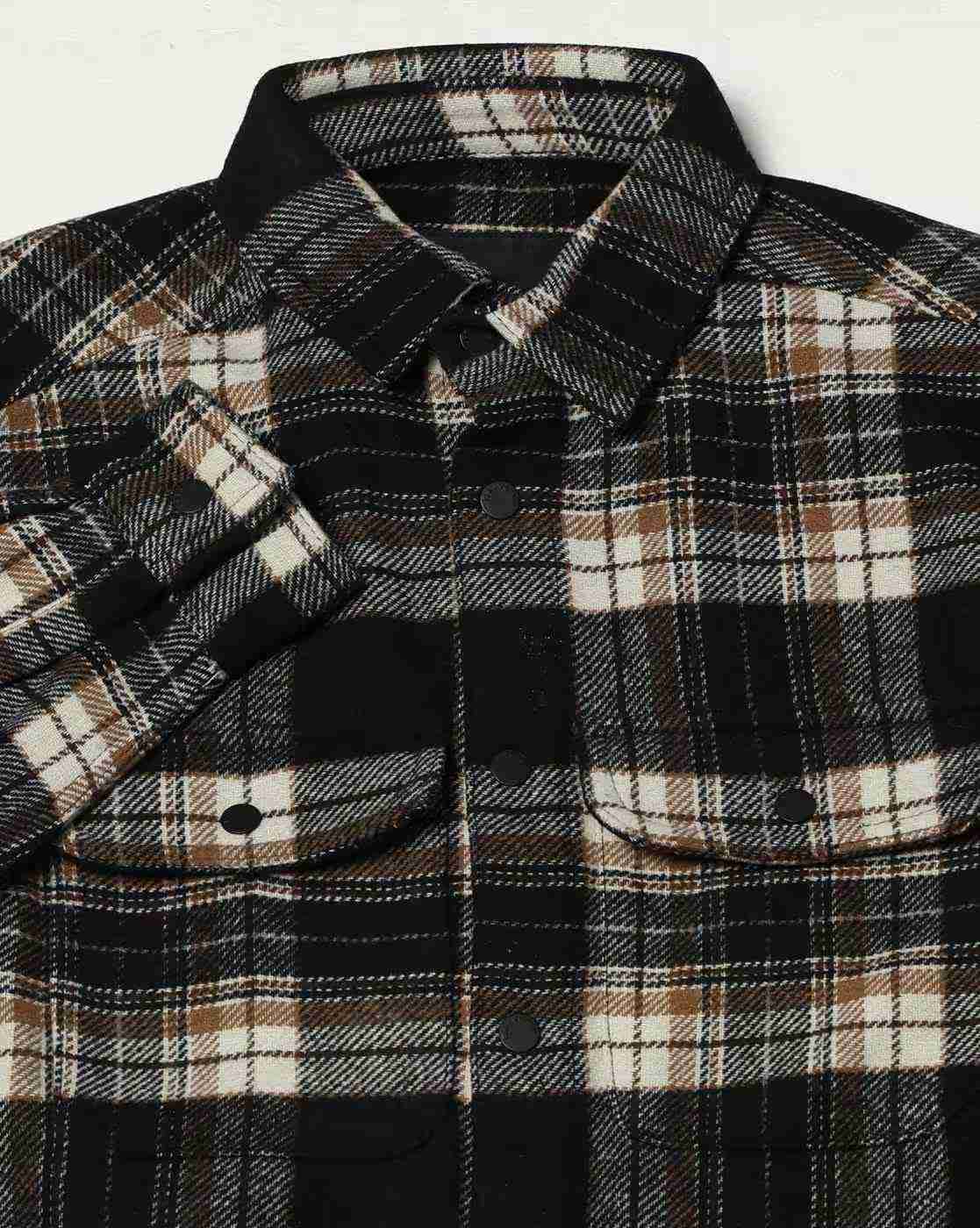 Rev-Verse | Men Checked Slim Fit Shacket|5