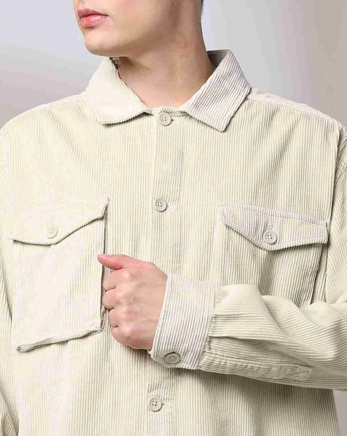 Rev-Verse | Men Corduroy Slim Fit Shacket|4