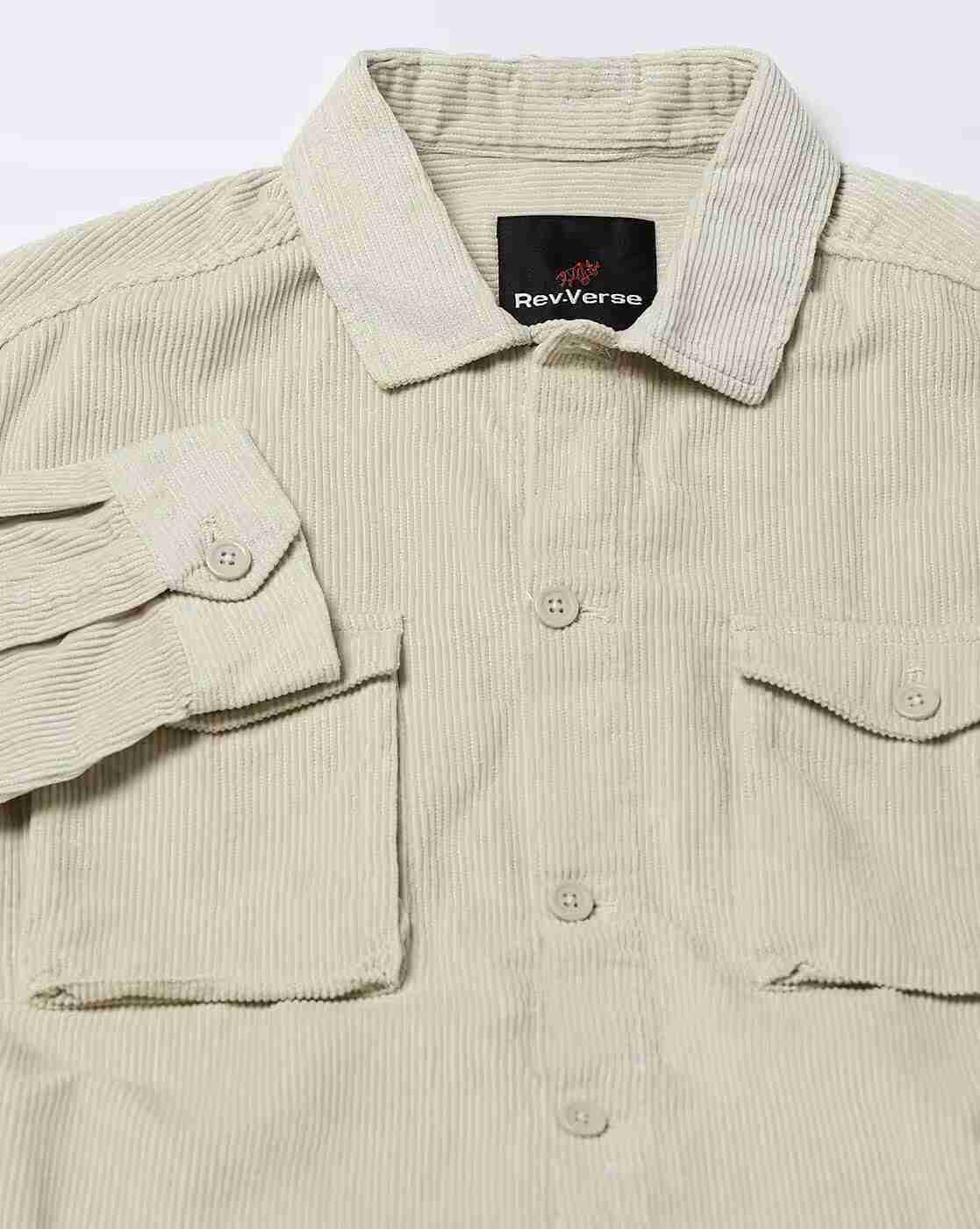 Rev-Verse | Men Corduroy Slim Fit Shacket|5