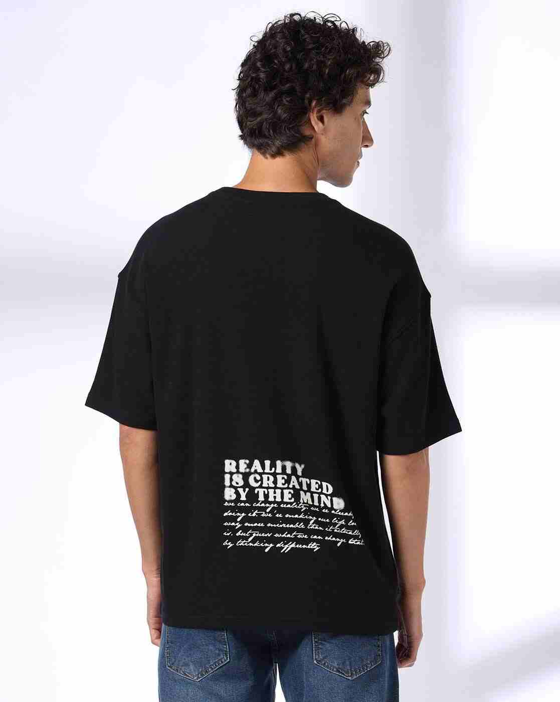 Rev-Verse | Men Graphic Print Oversized Fit Crew-Neck T-Shirt|2