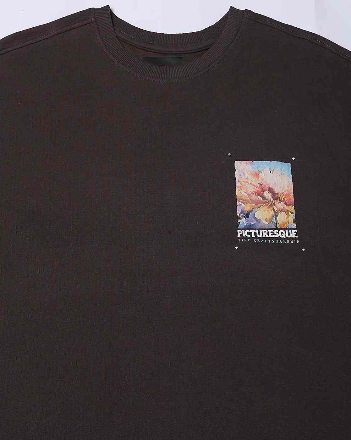 Rev-Verse | Men Printed Relaxed Fit Crew-Neck T-Shirt|5