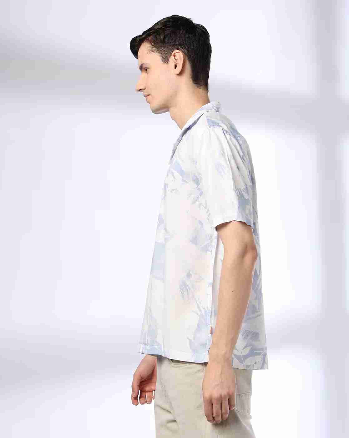 Rev-Verse | Men Floral Print Slim Fit Shirt