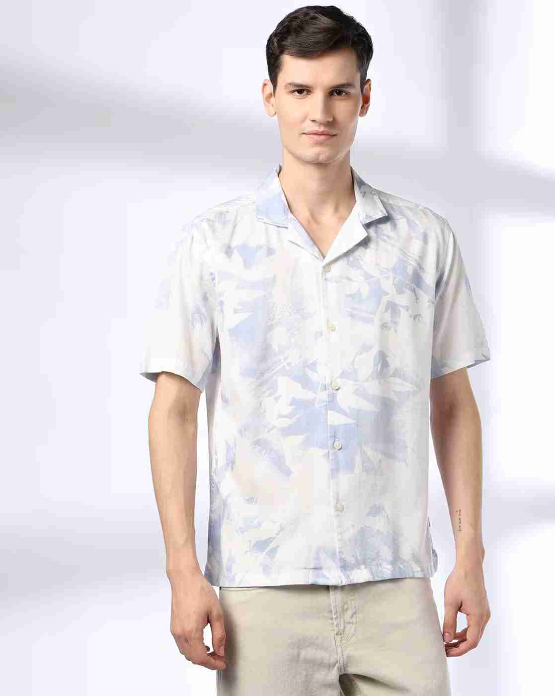 Rev-Verse | Men Floral Print Slim Fit Shirt|3