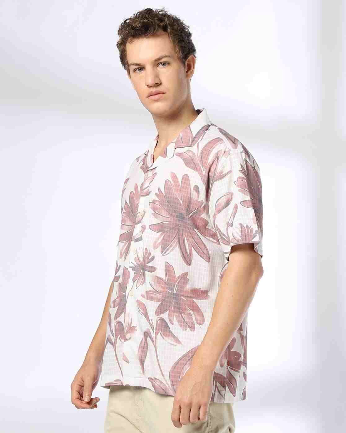 Rev-Verse | Men Floral Print Relaxed Fit Shirt