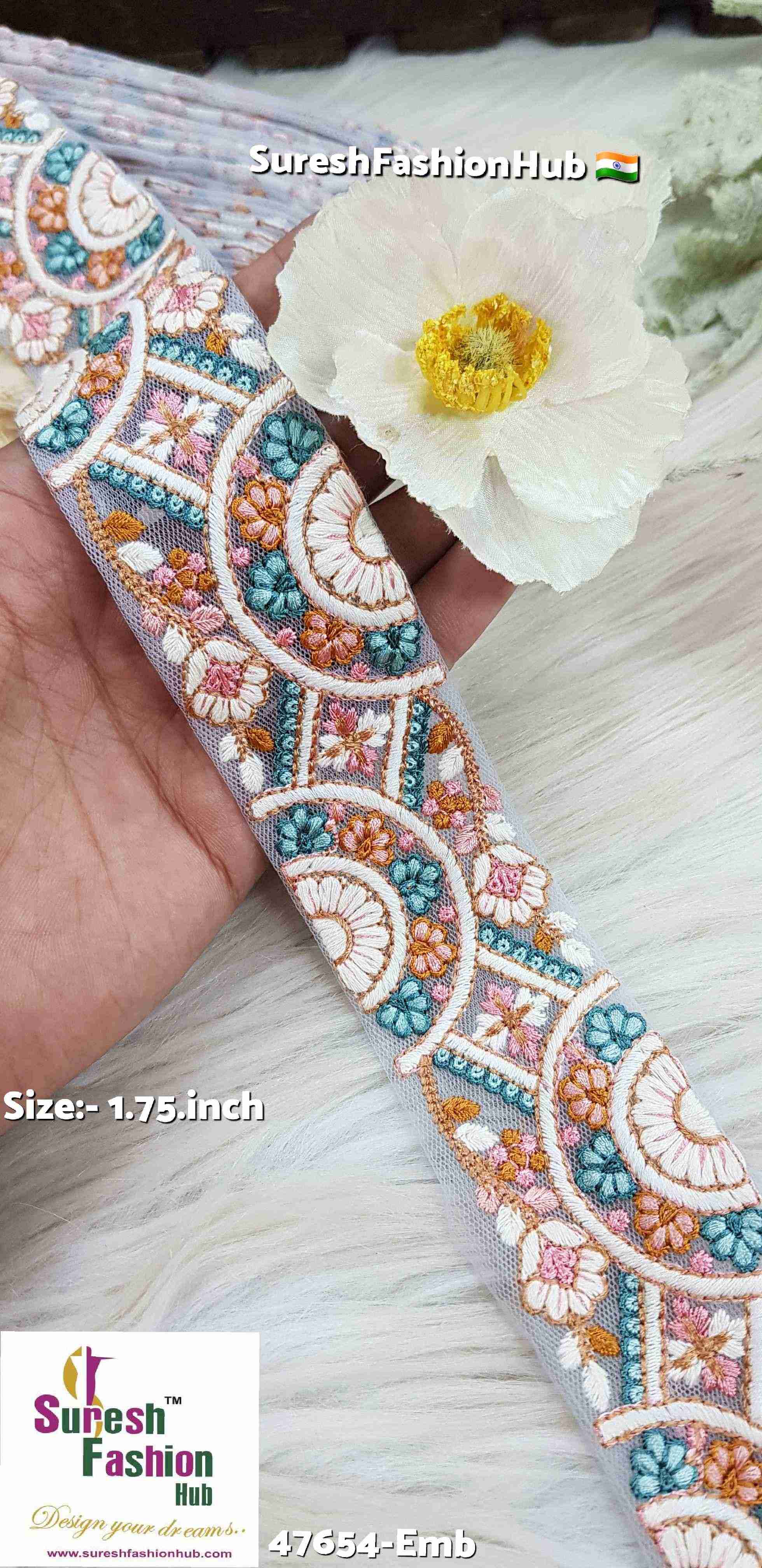 Beautifully crafted embroidery laces