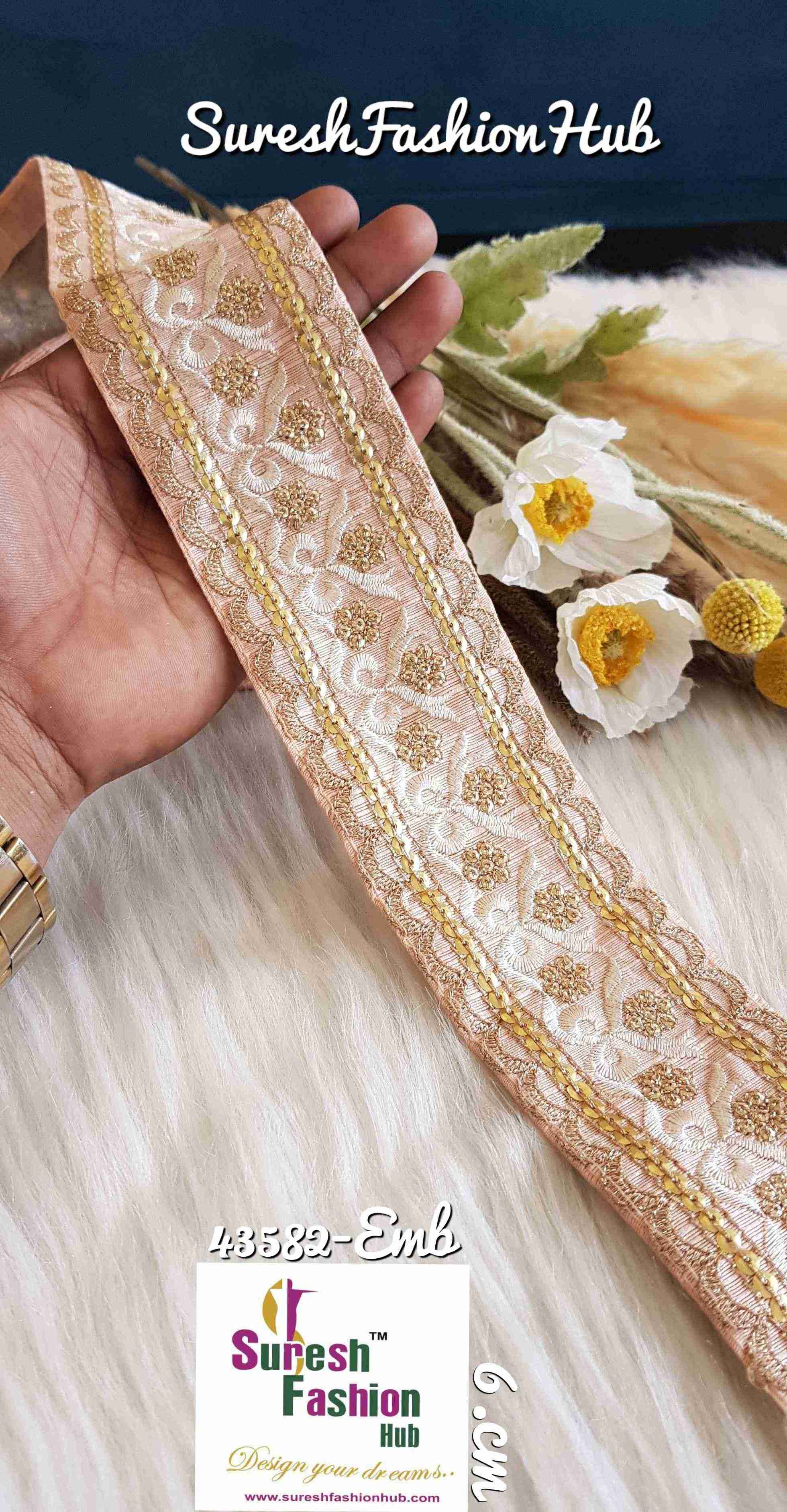 Indian Laces Embellishments Embroidery Saree Border Wholesale Silk Crafting Sewing Decorative Designer Ribbons #Blackborder  #Fancylaces #Decorativetrims #Embroideredborder #Sewingtrims #テープ #minne #lndianlaces #Sareeborder #アニー都城 #pasamanerías #pasamaneriasbordadas #Embellishments #可愛いマスク #Embroiderytrimmings #アクセサリー