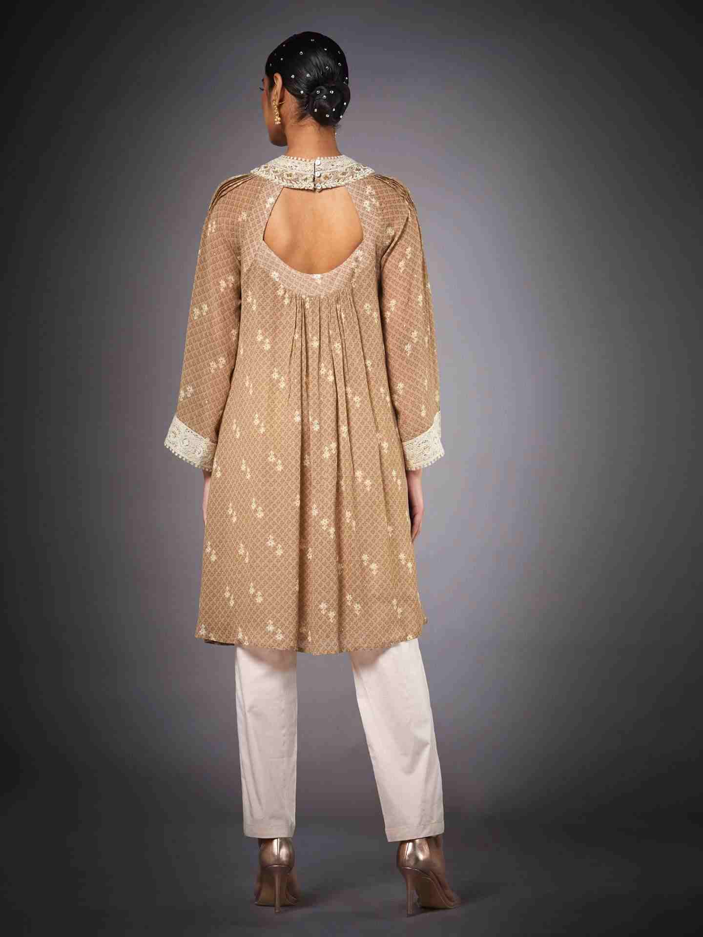 Sand Dust & Beige Eksika Kurta Set