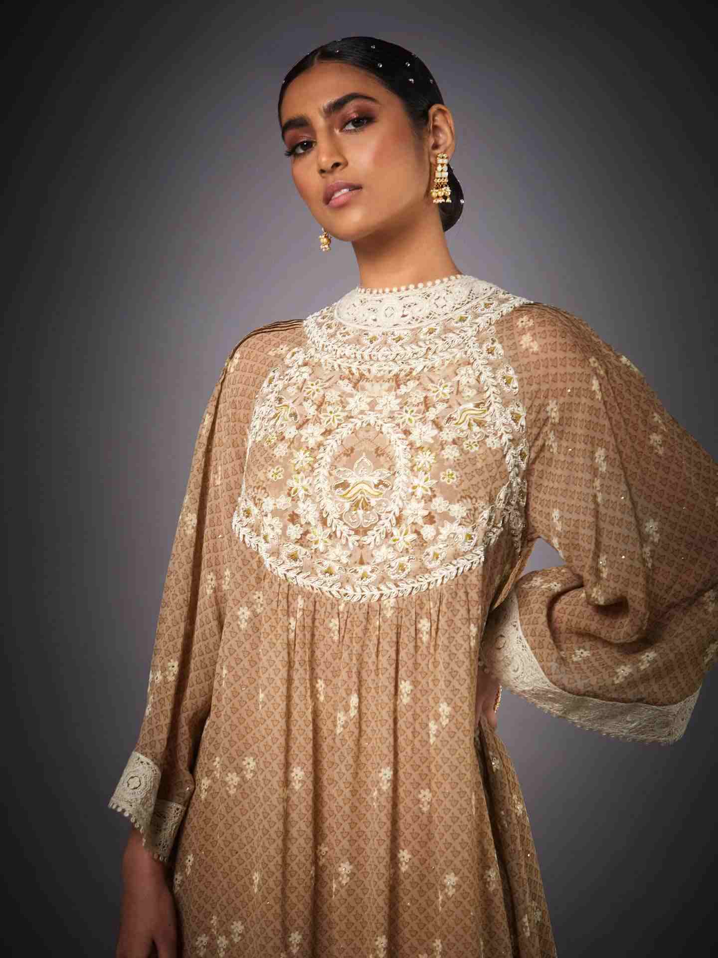 Sand Dust & Beige Eksika Kurta Set