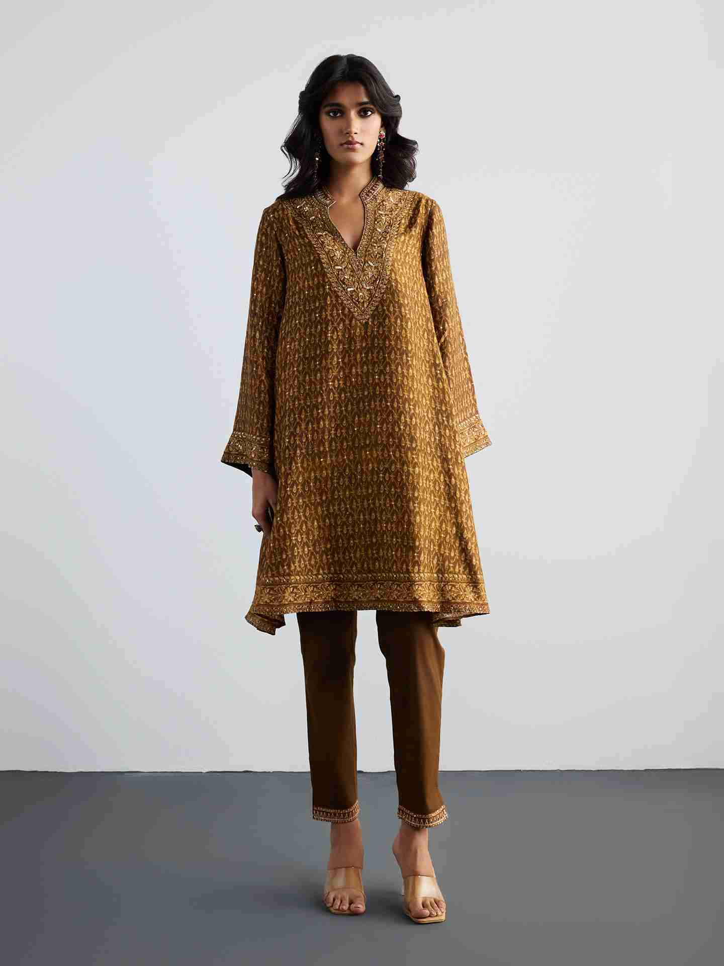 Brown Ziba Kurta Set