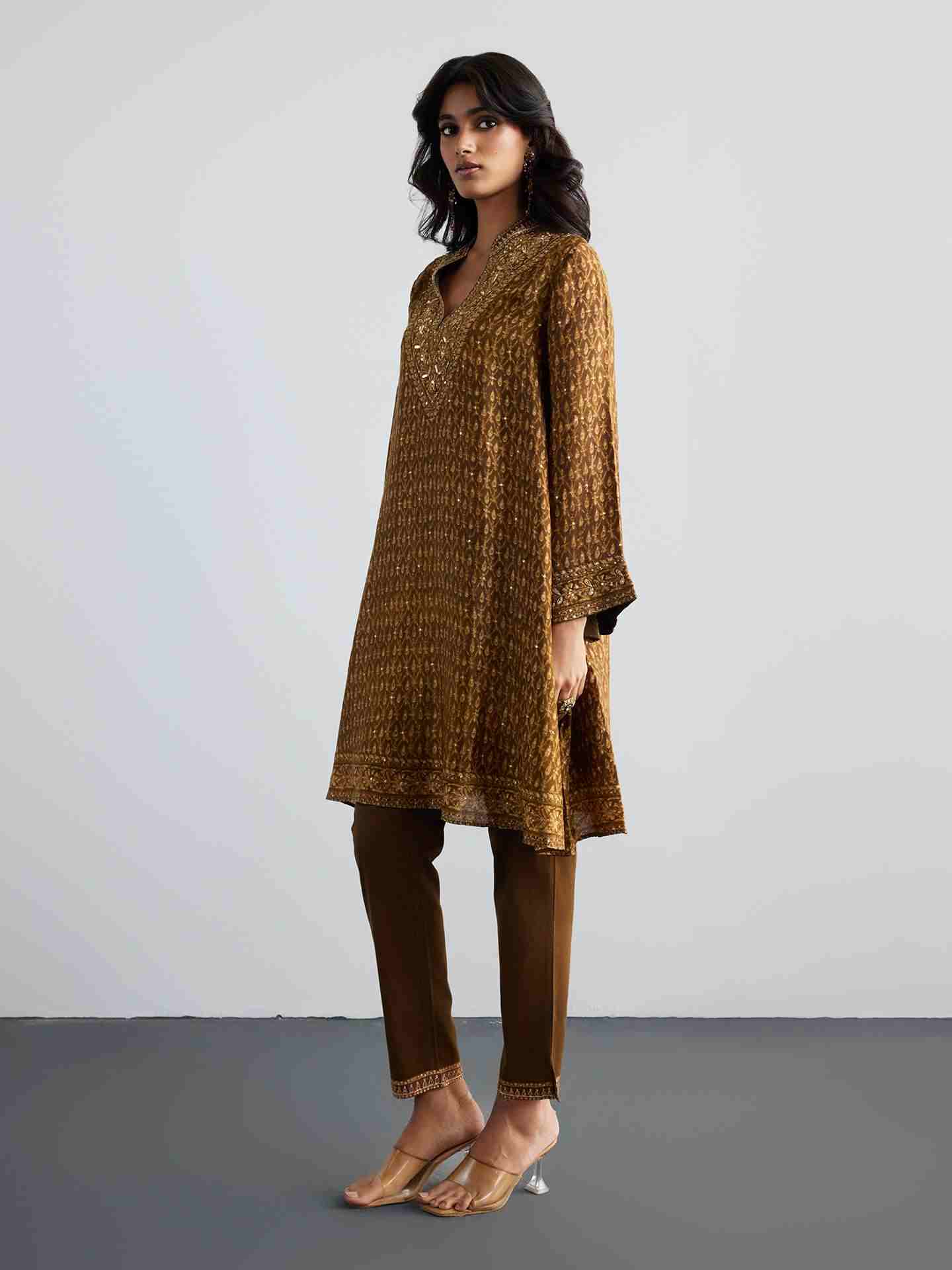 Brown Ziba Kurta Set