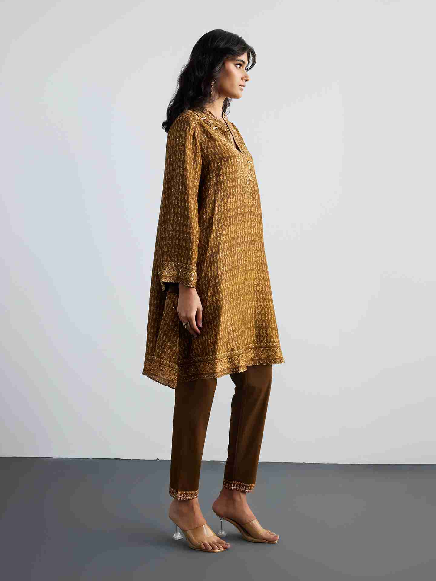 Brown Ziba Kurta Set