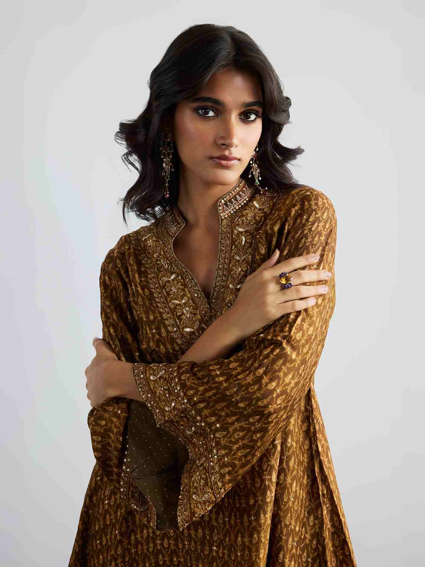 Brown Ziba Kurta Set