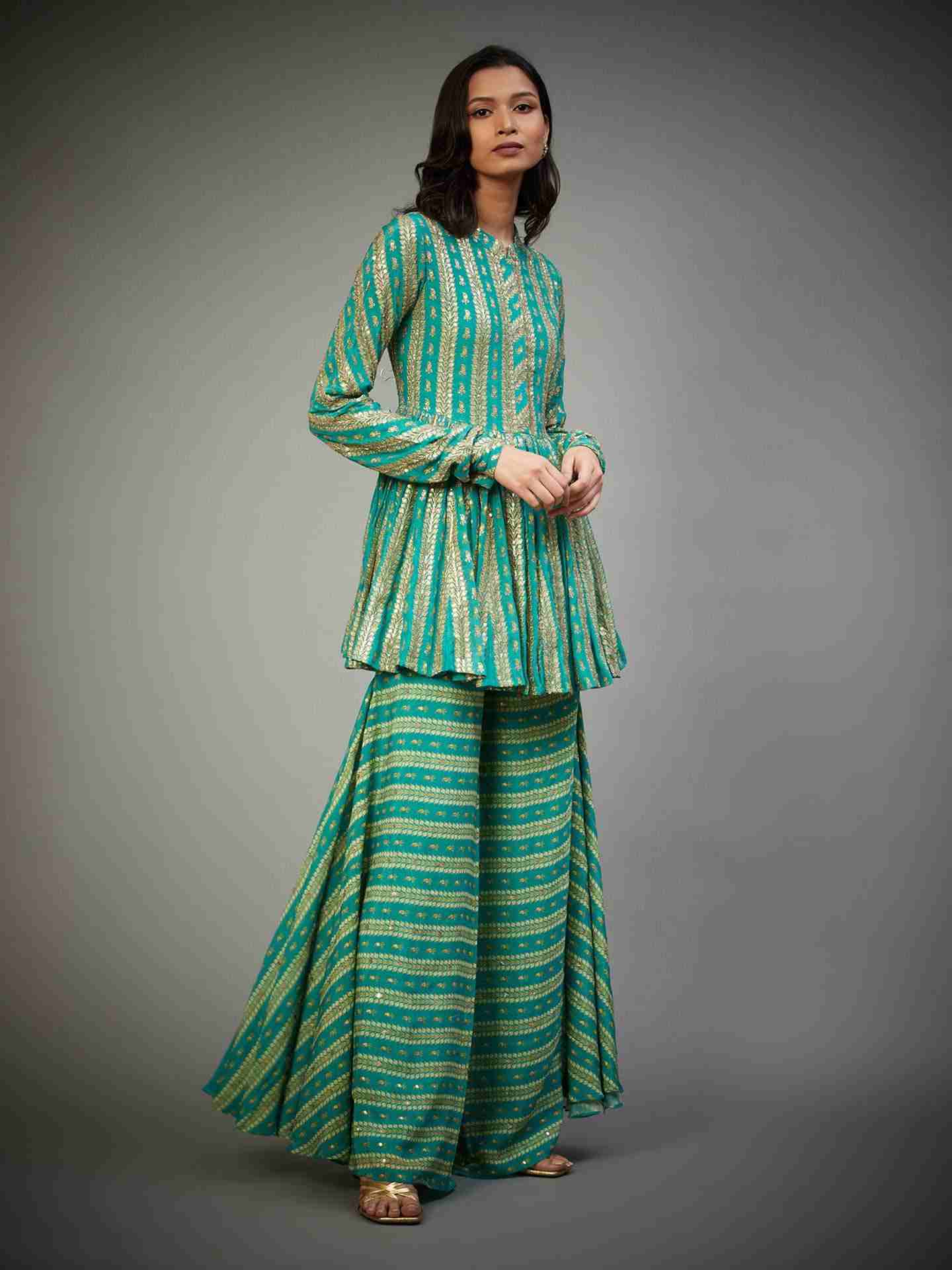 Emerald & Gold Satnam Ensemble
