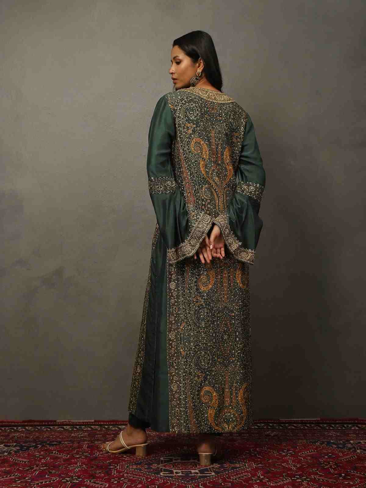 Bottle Green Atima Kurta Set