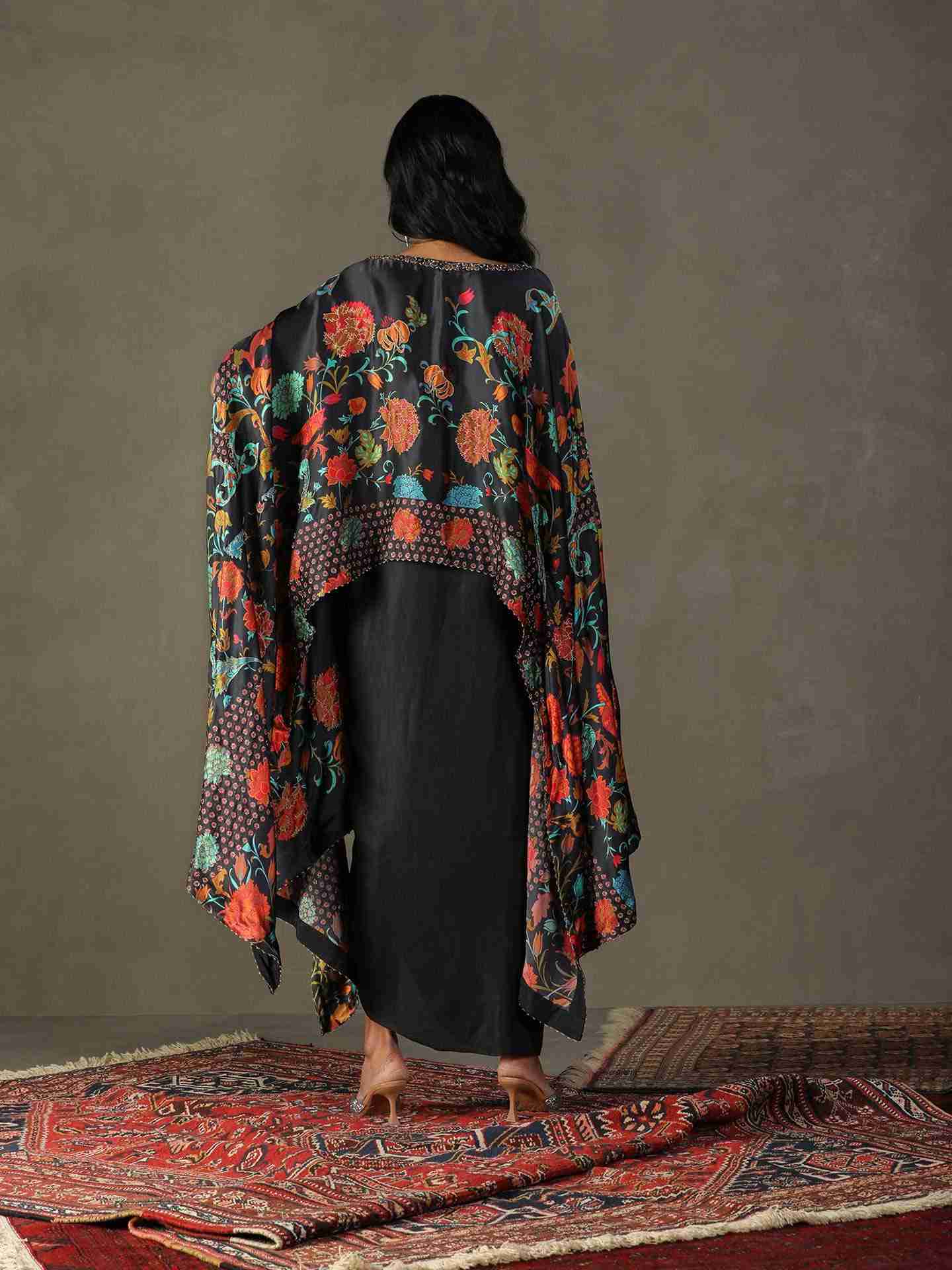 Black & Multi Calico Ensemble