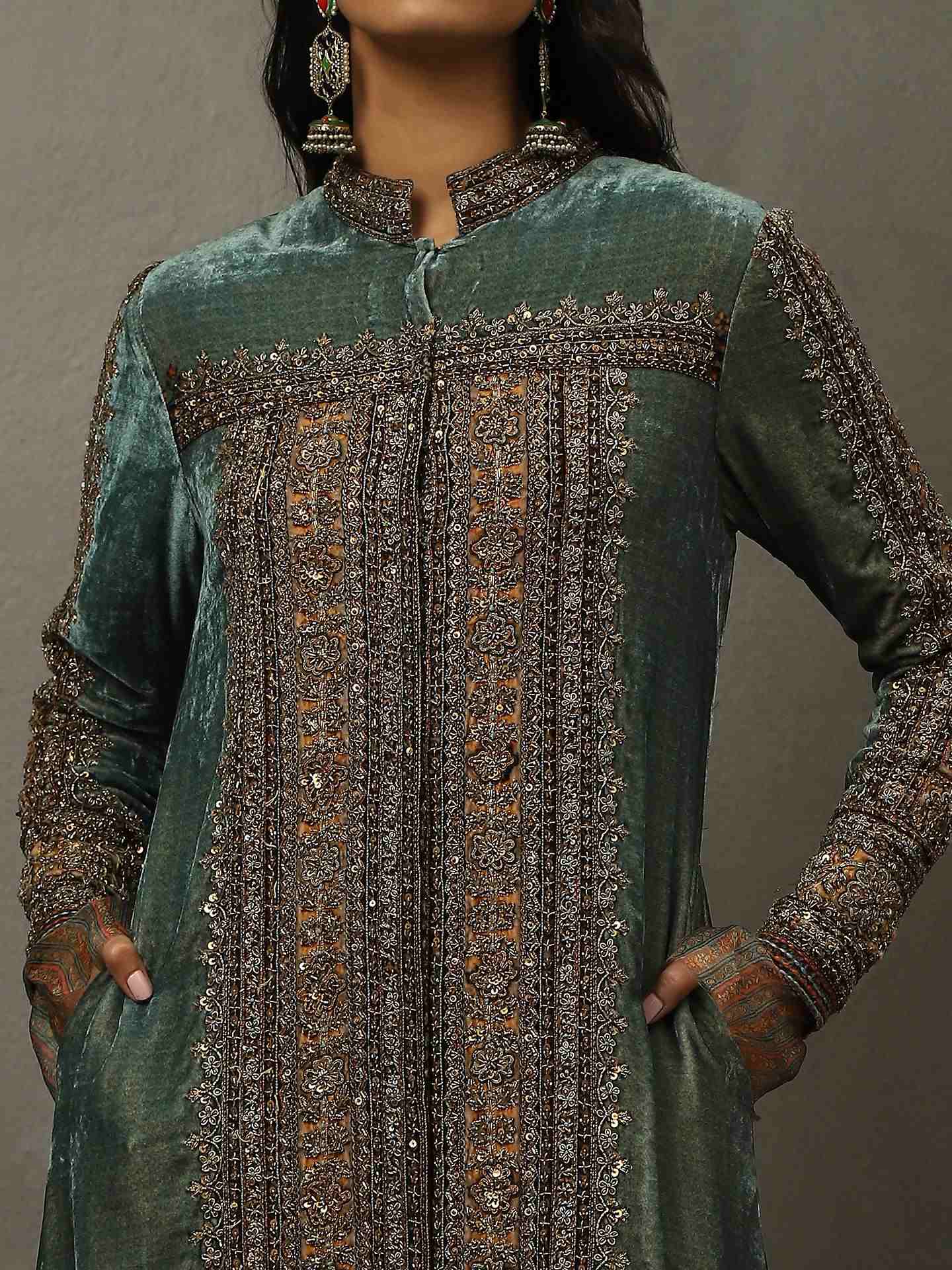 Sage Green Aashnaa Ensemble
