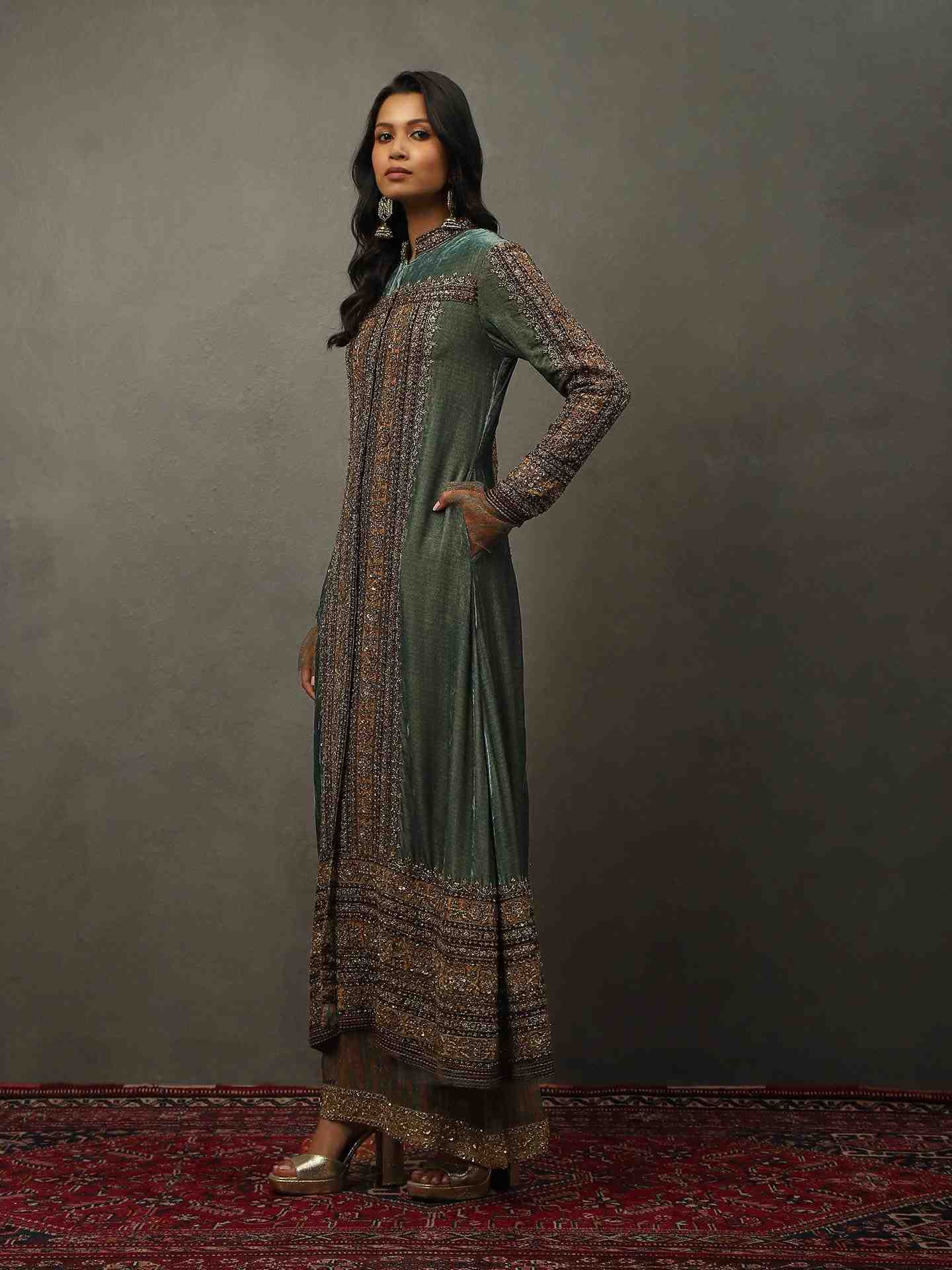 Sage Green Aashnaa Ensemble