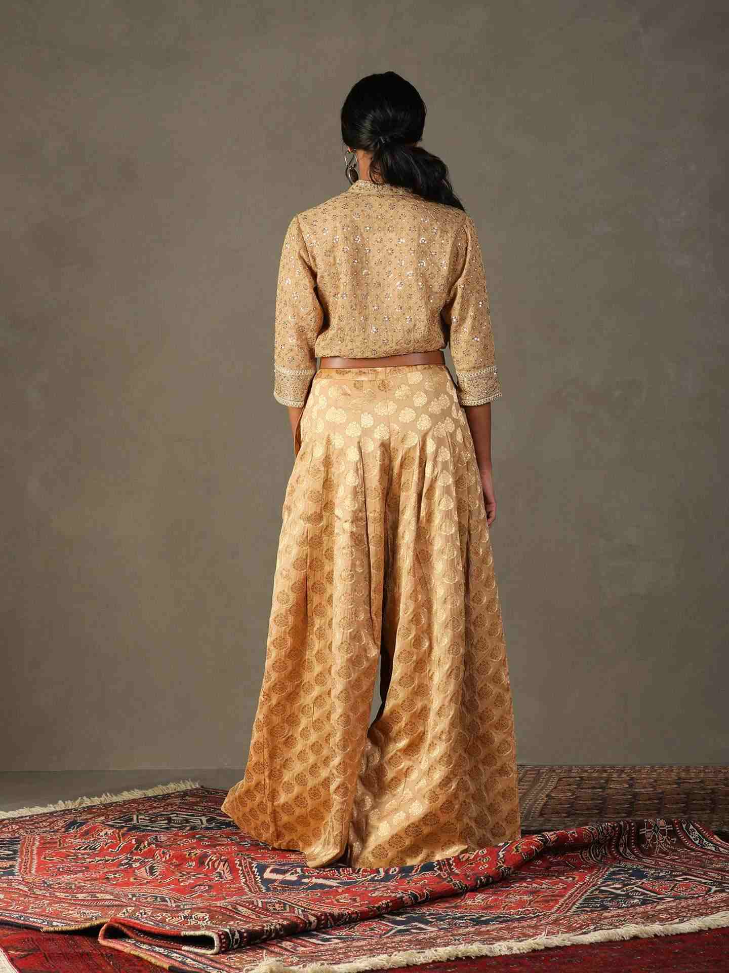 Honey Gold Rudraksh Ensemble