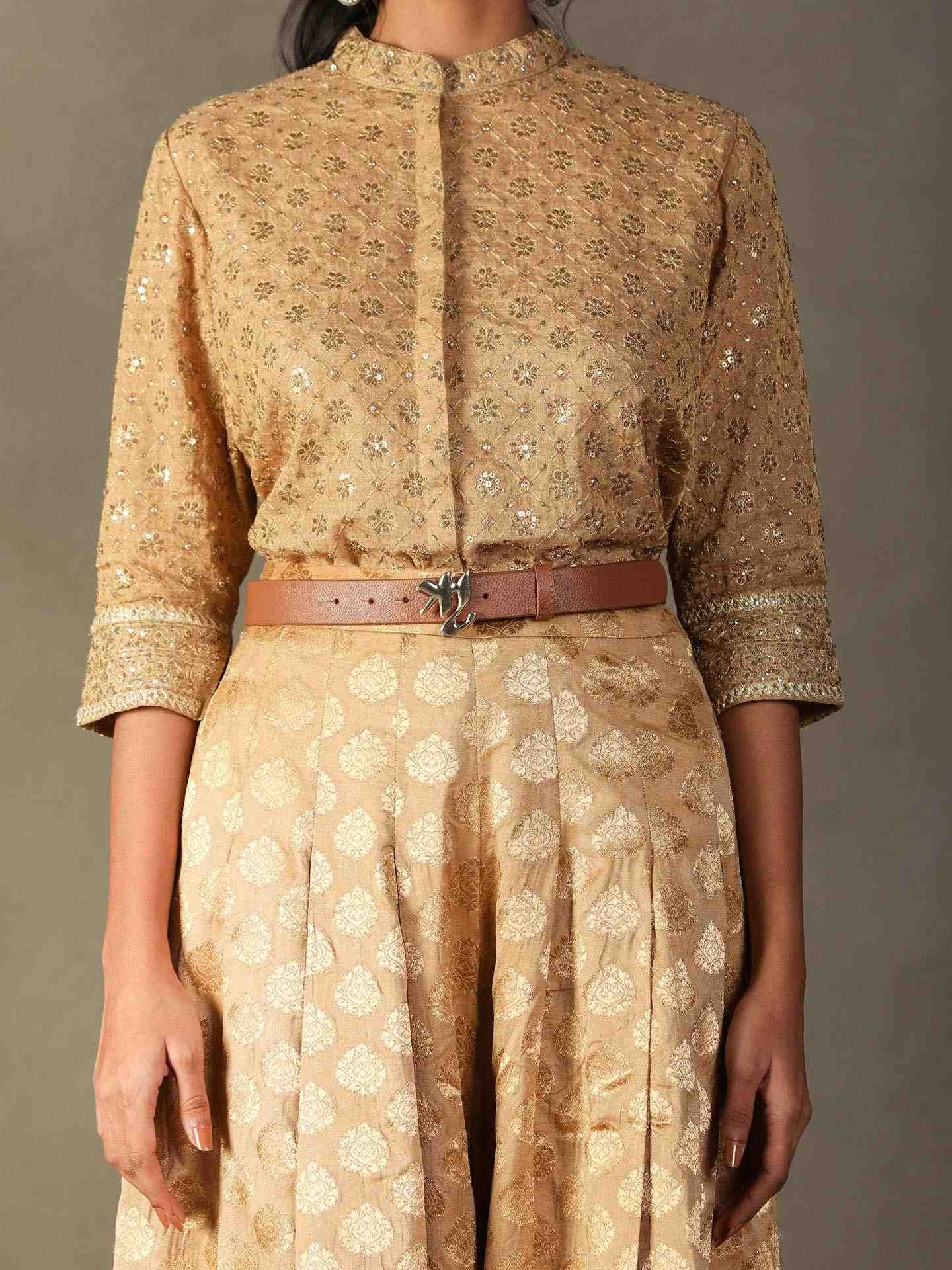 Honey Gold Rudraksh Ensemble