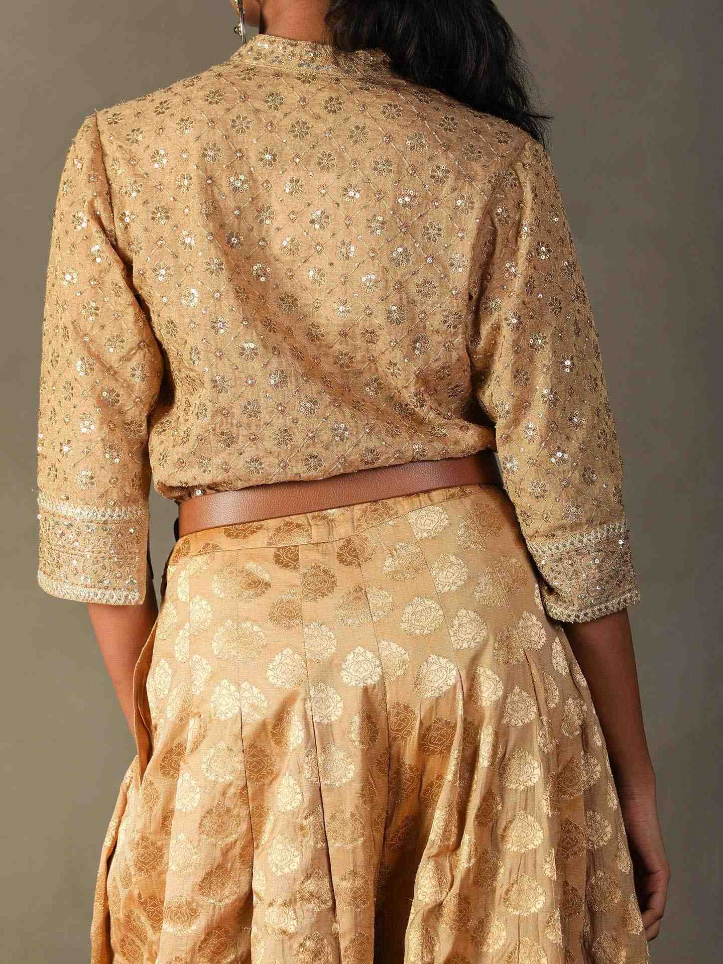 Honey Gold Rudraksh Ensemble