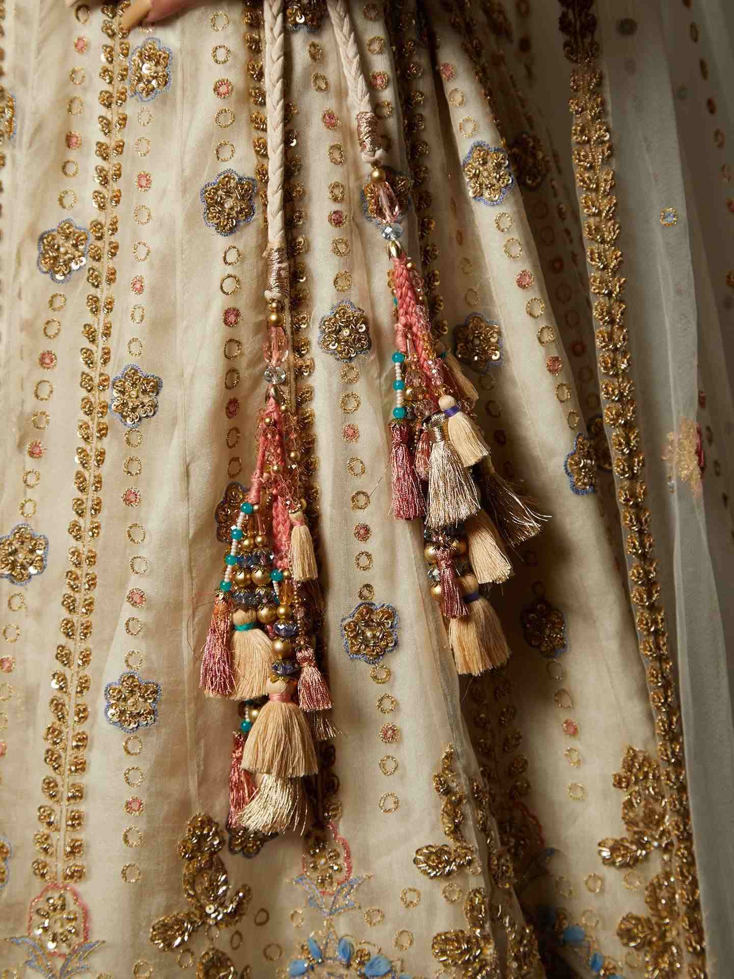 Off White Daneliya Lehenga Set