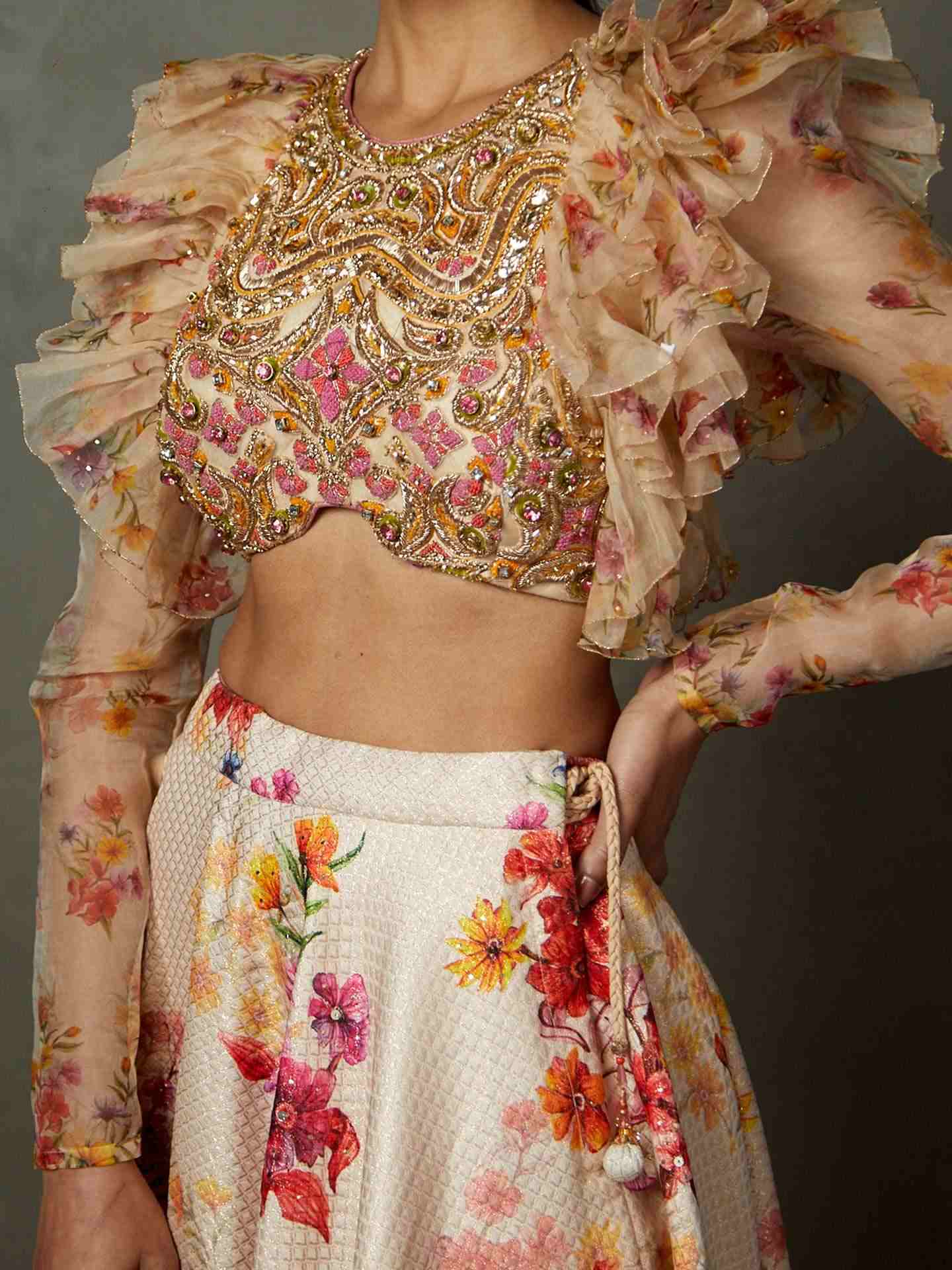 Off White & Multi Star Olivia Ensemble