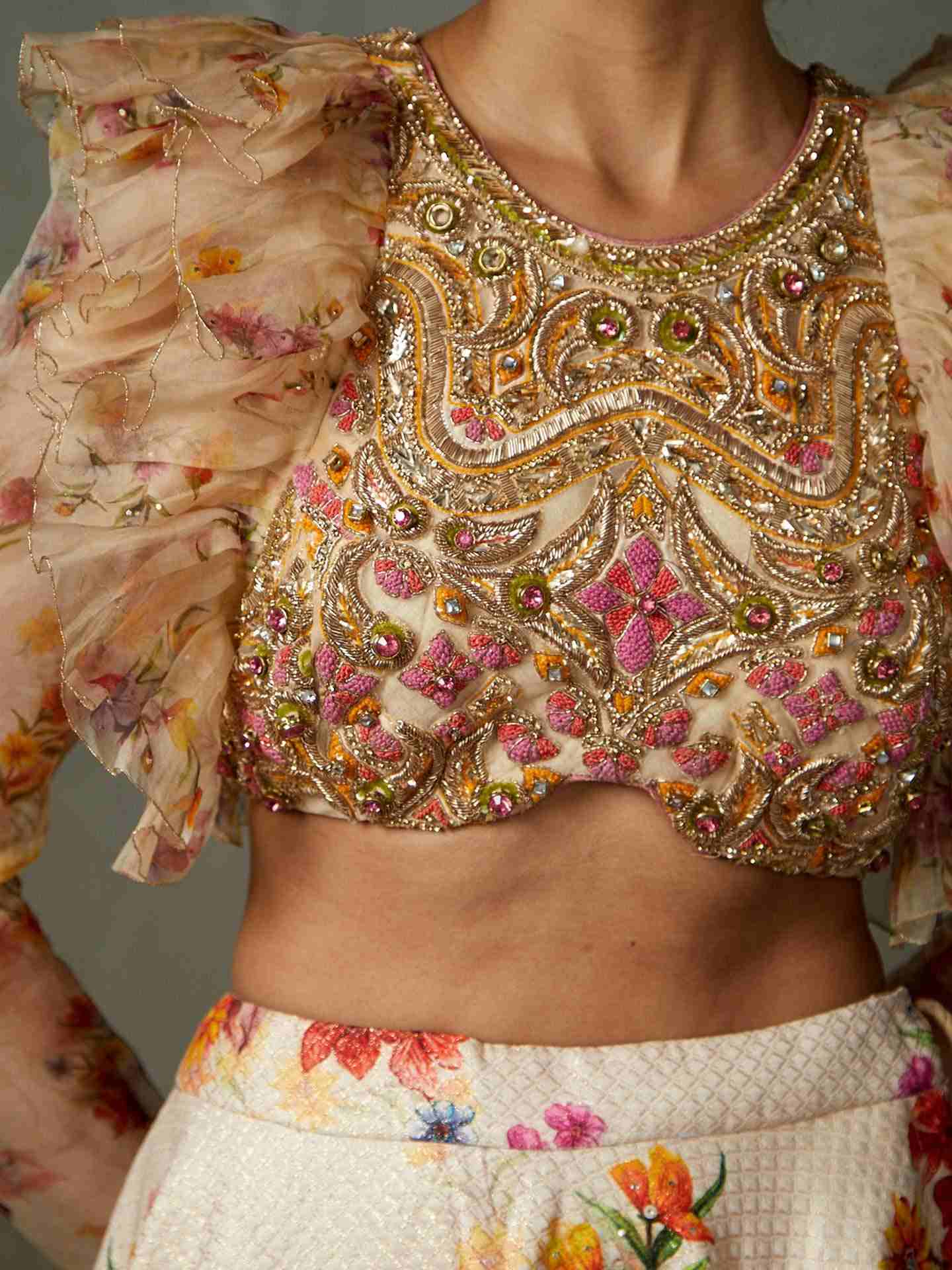 Off White & Multi Star Olivia Ensemble