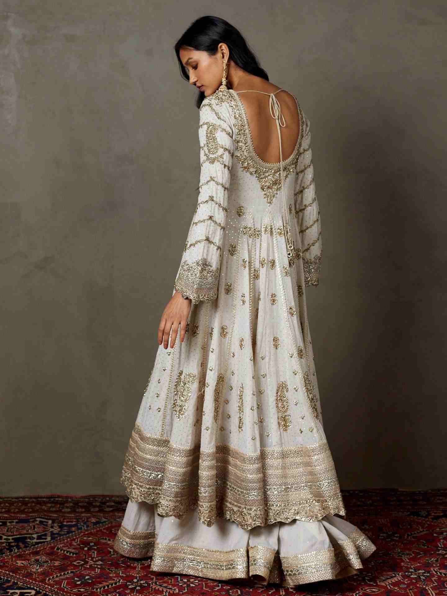 Off White Bhawani Couture Anarkali Suit
