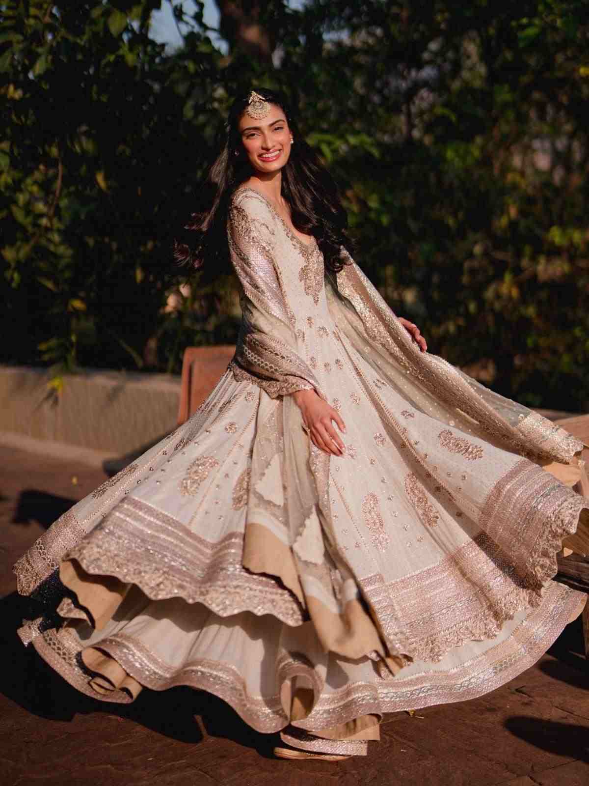 Off White Bhawani Couture Anarkali Suit