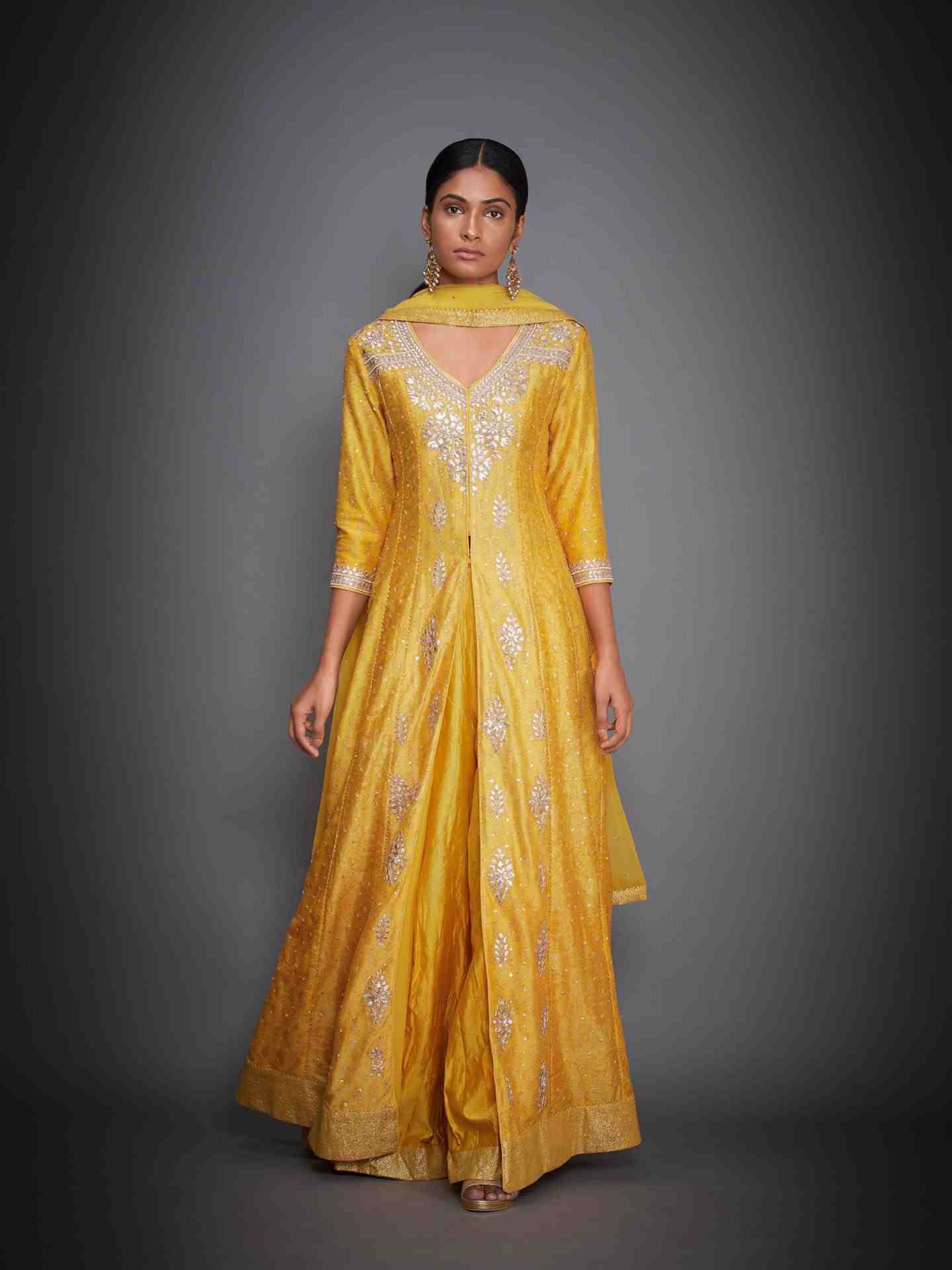 Yellow Chamba Gota Suit Set