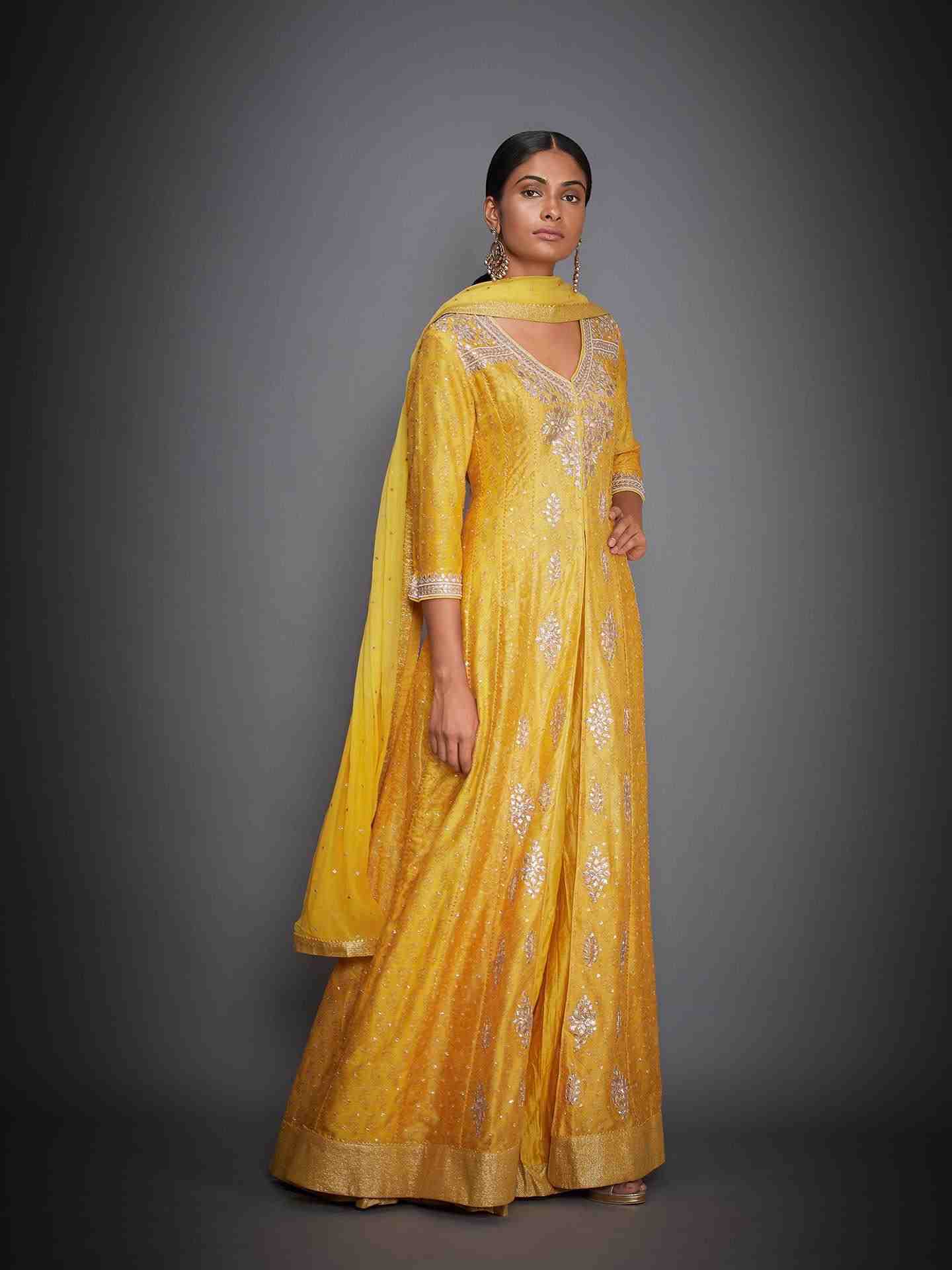 Yellow Chamba Gota Suit Set