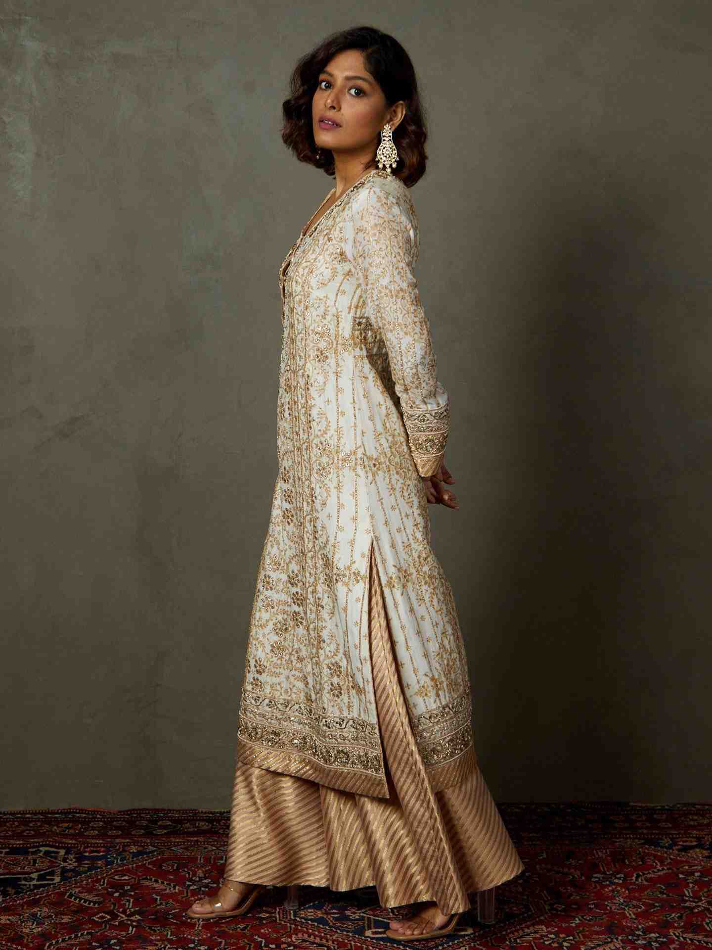 Off White & Beige Chandrika Suit