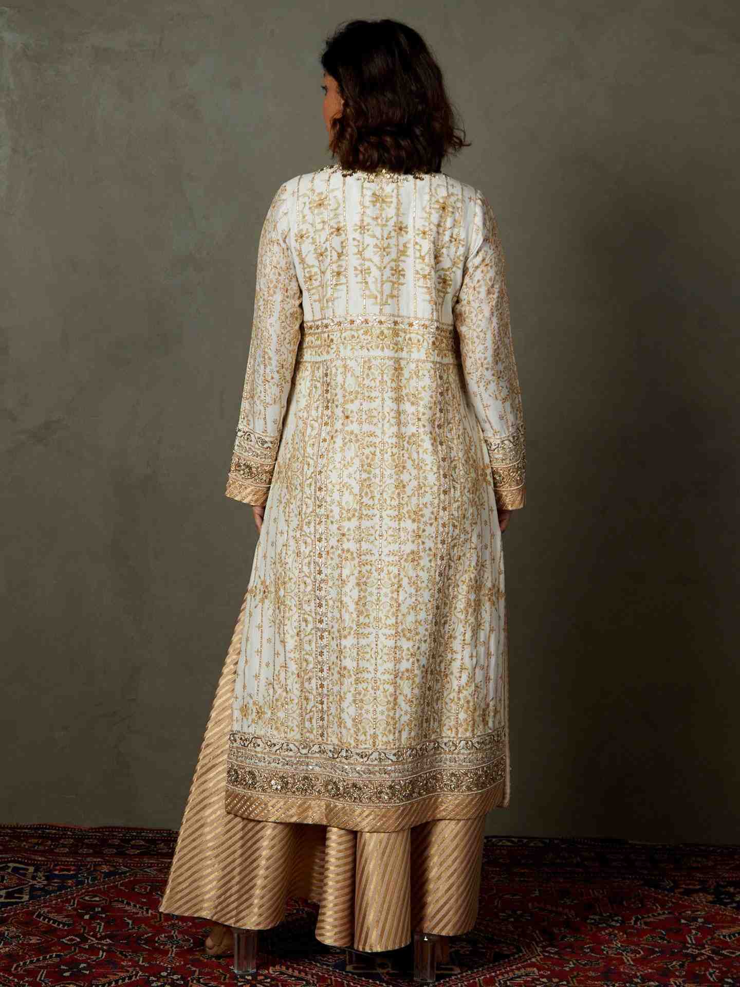 Off White & Beige Chandrika Suit