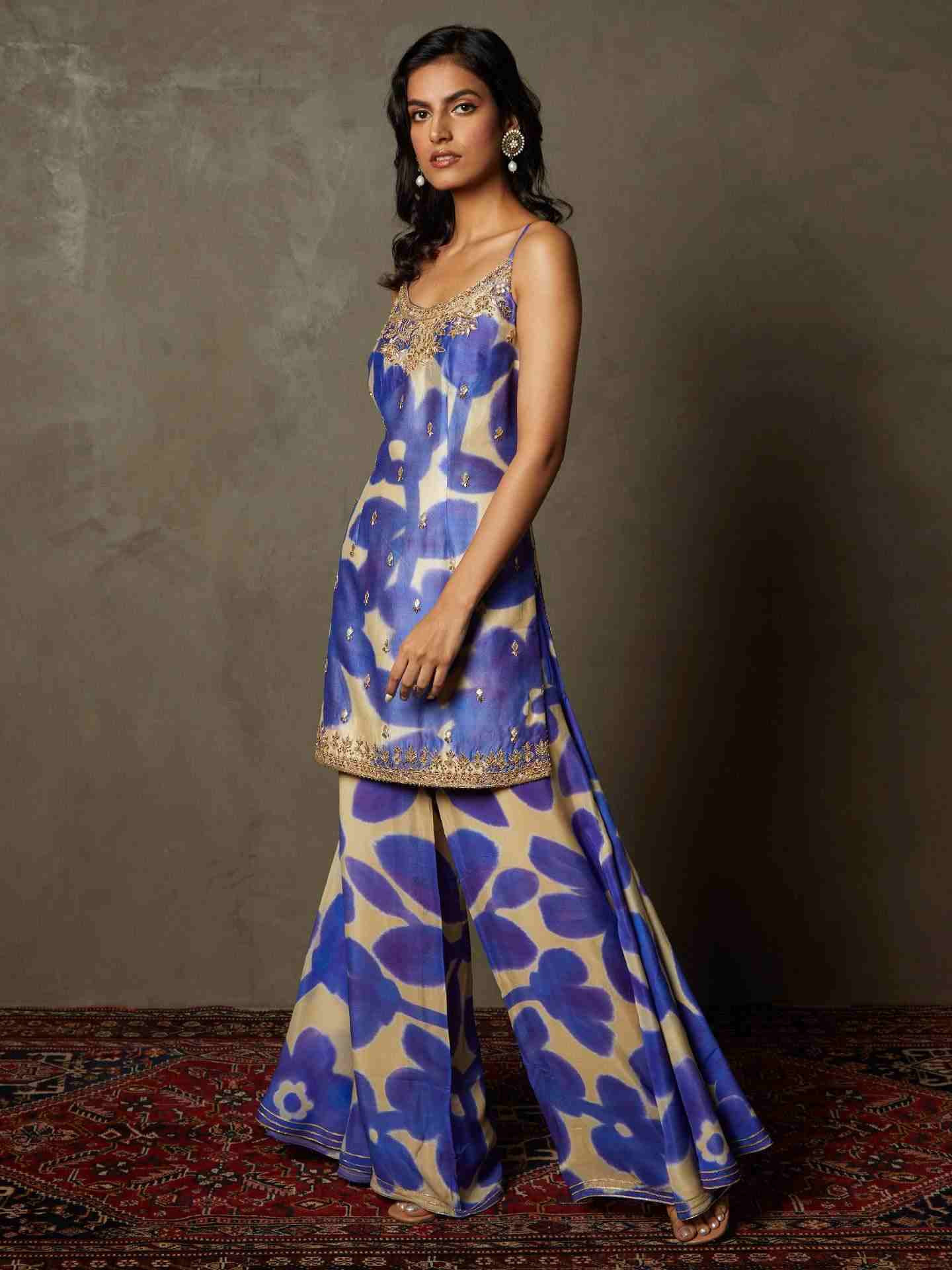 Purple & Ivory Delphi Suit Set