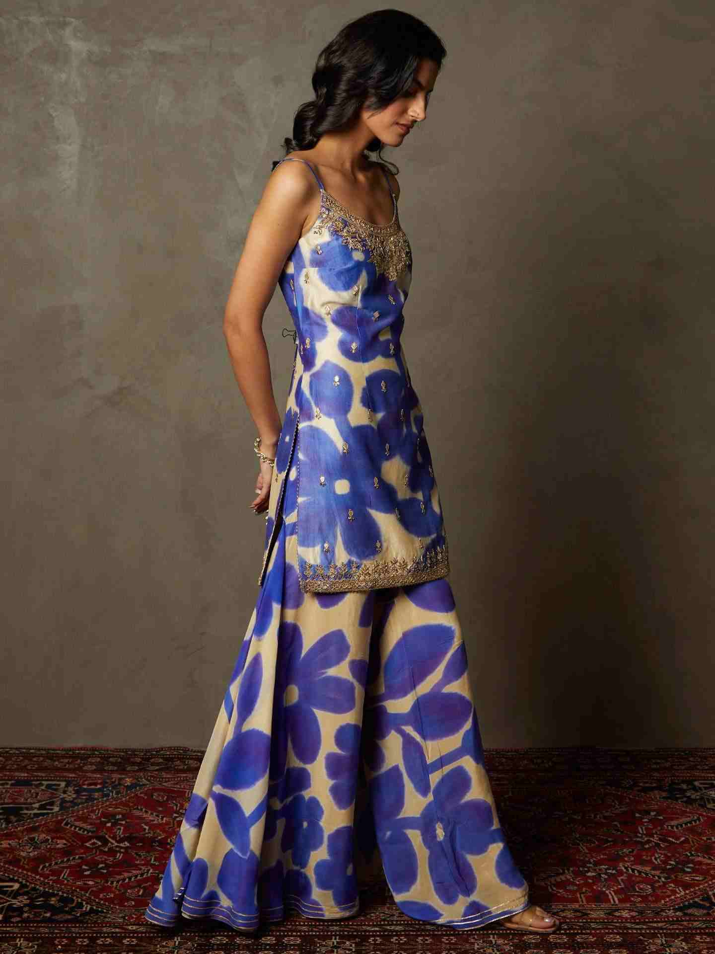 Purple & Ivory Delphi Suit Set