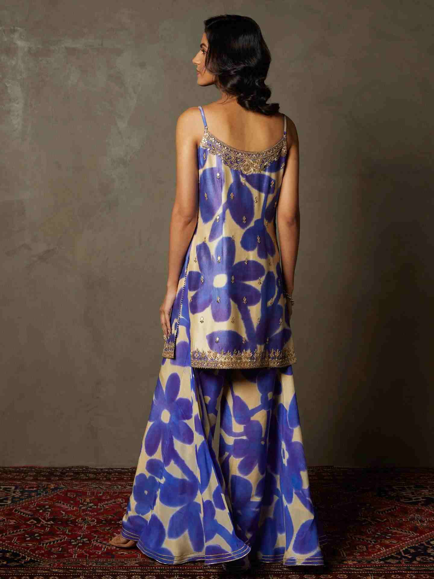 Purple & Ivory Delphi Suit Set