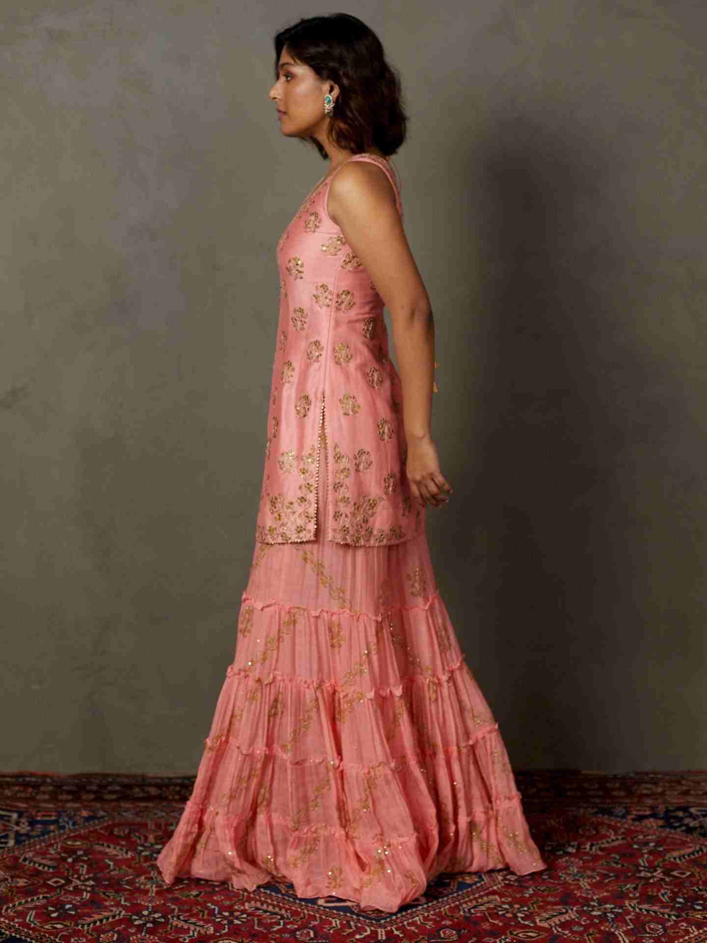 Pink Manjhi Suit Set