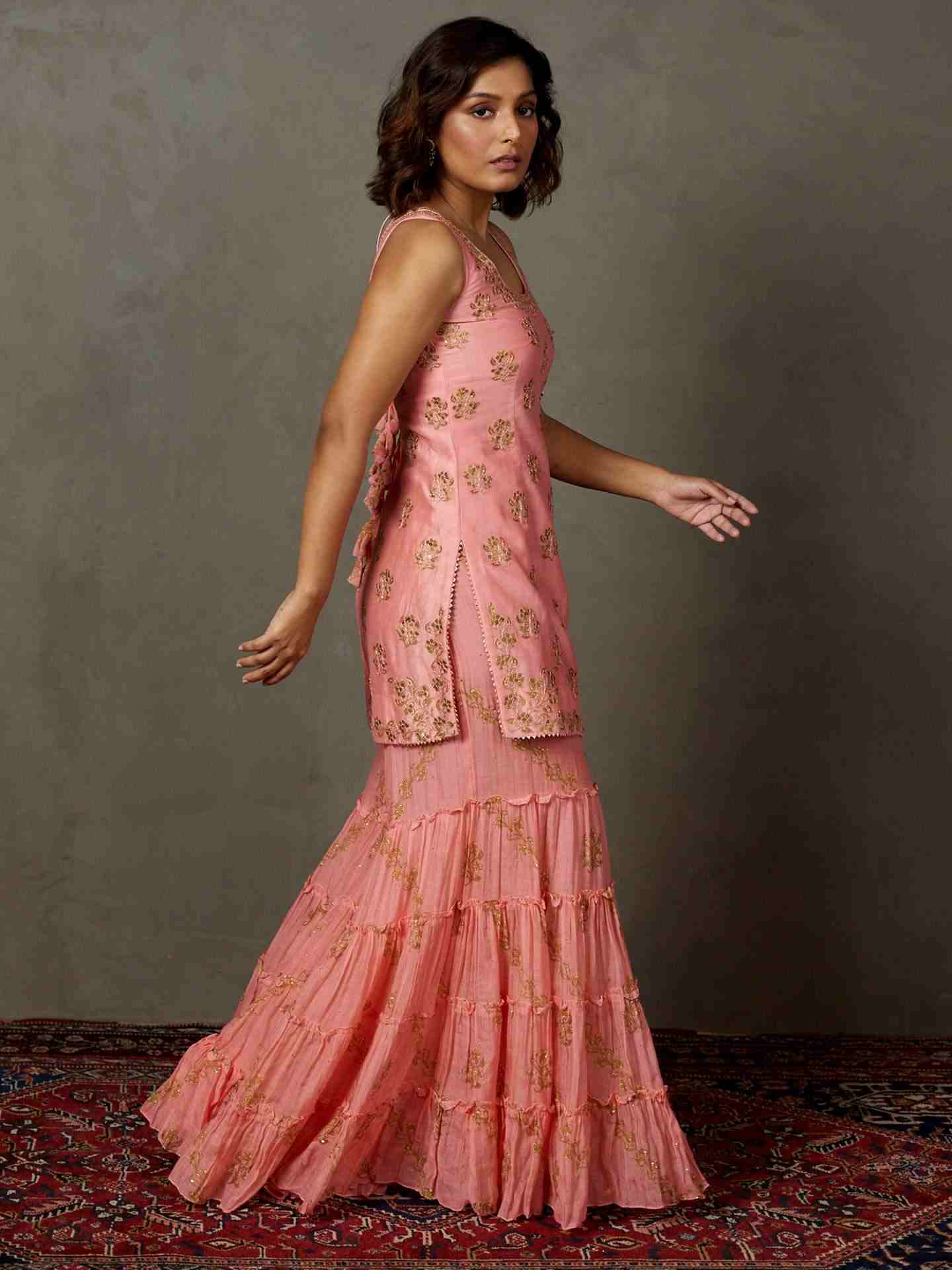 Pink Manjhi Suit Set