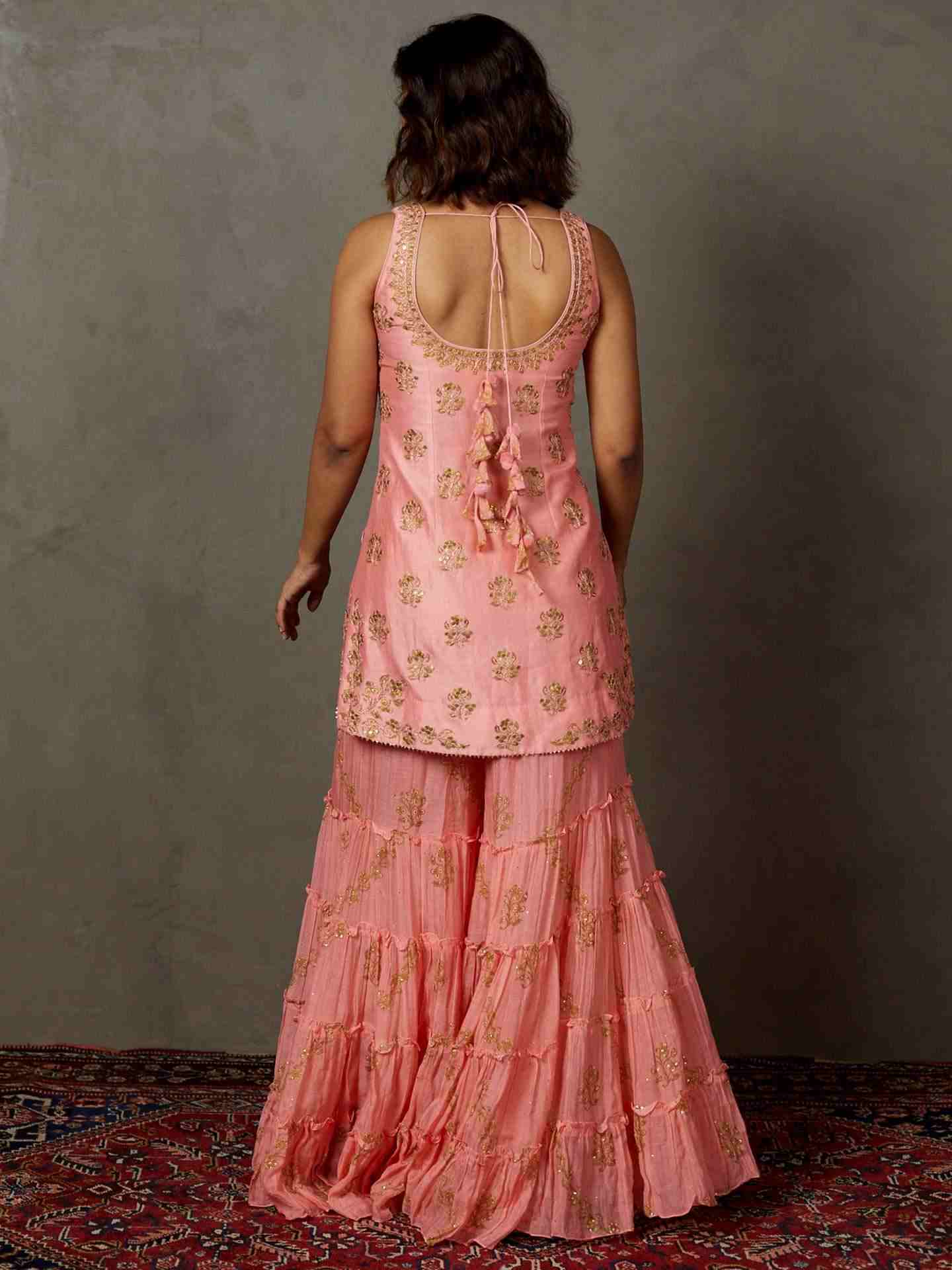 Pink Manjhi Suit Set