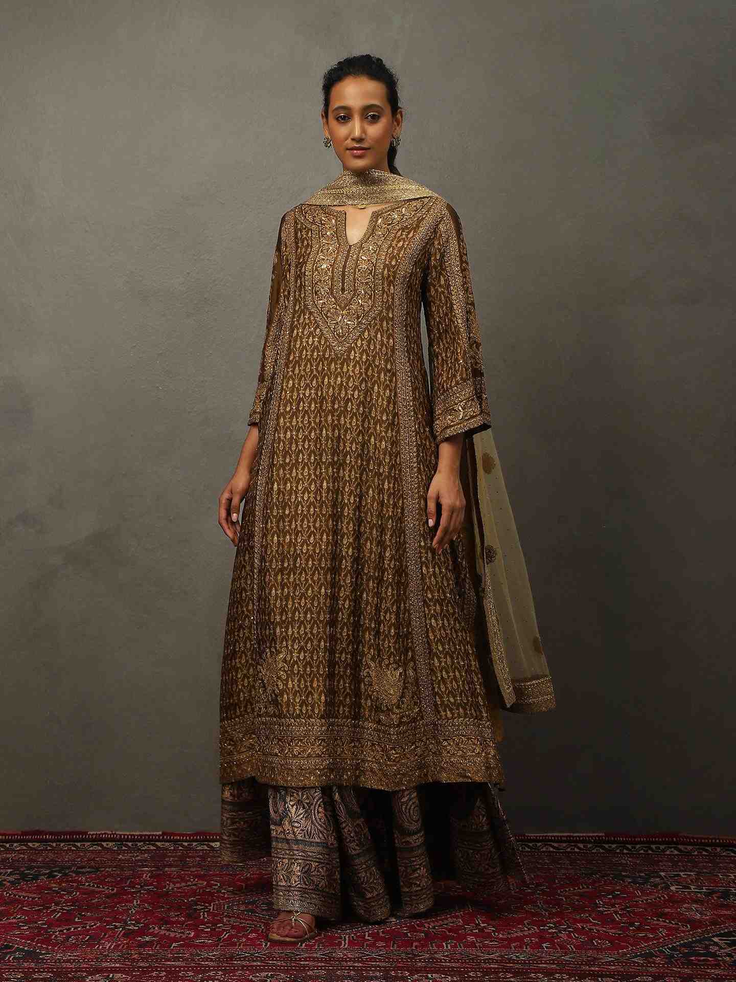 Olive Green Ziba Suit Set