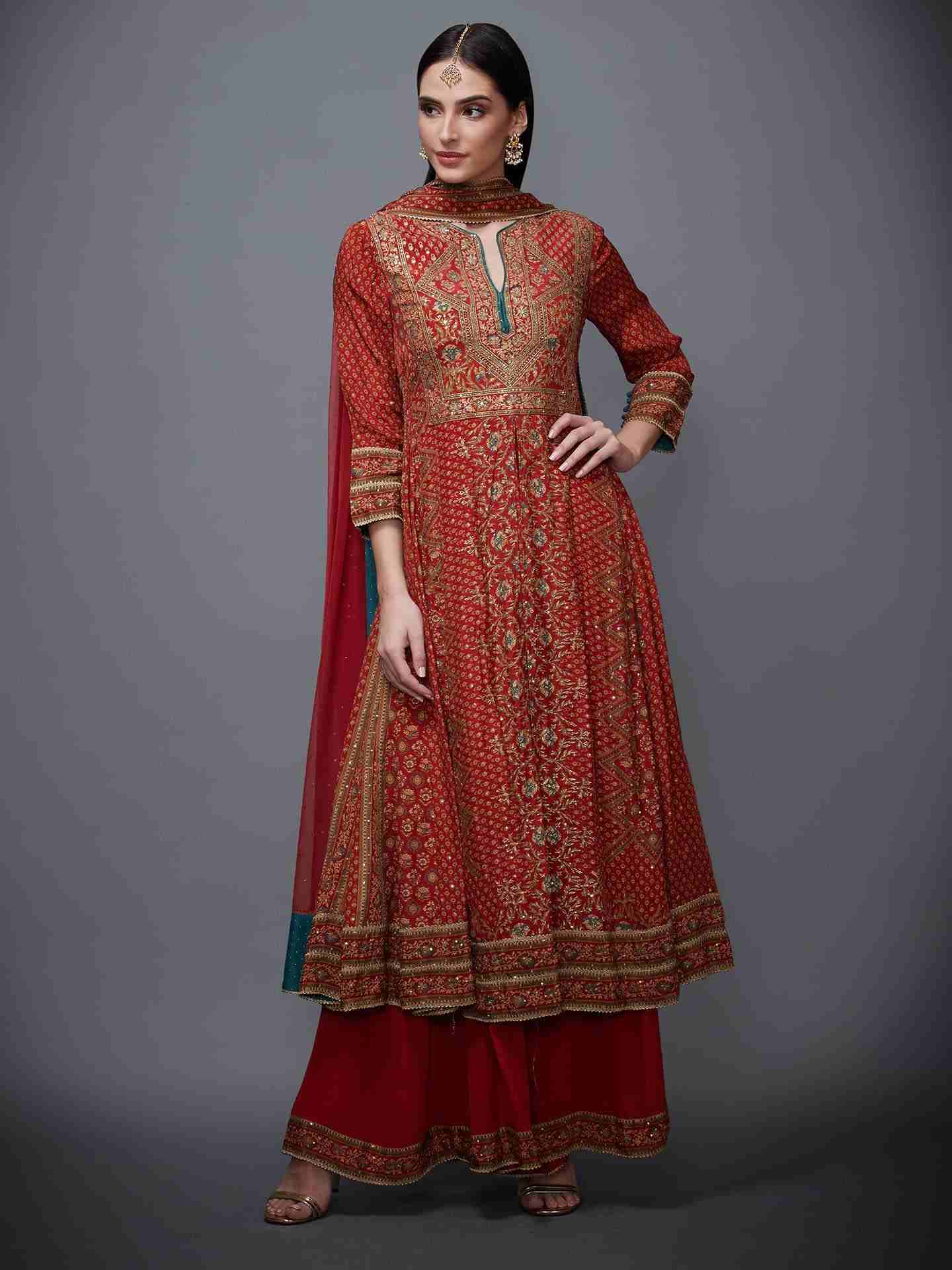 Rust & Beige Rajkot Suit Set