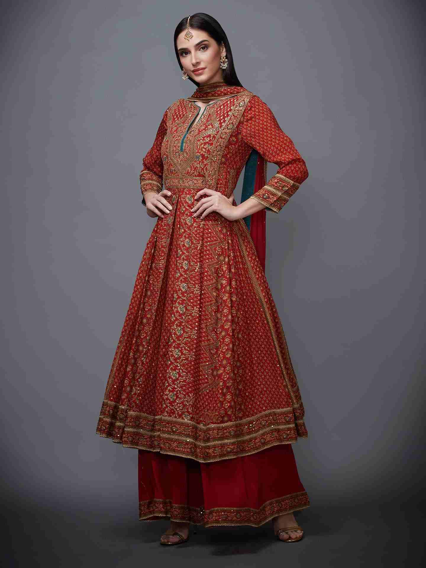 Rust & Beige Rajkot Suit Set