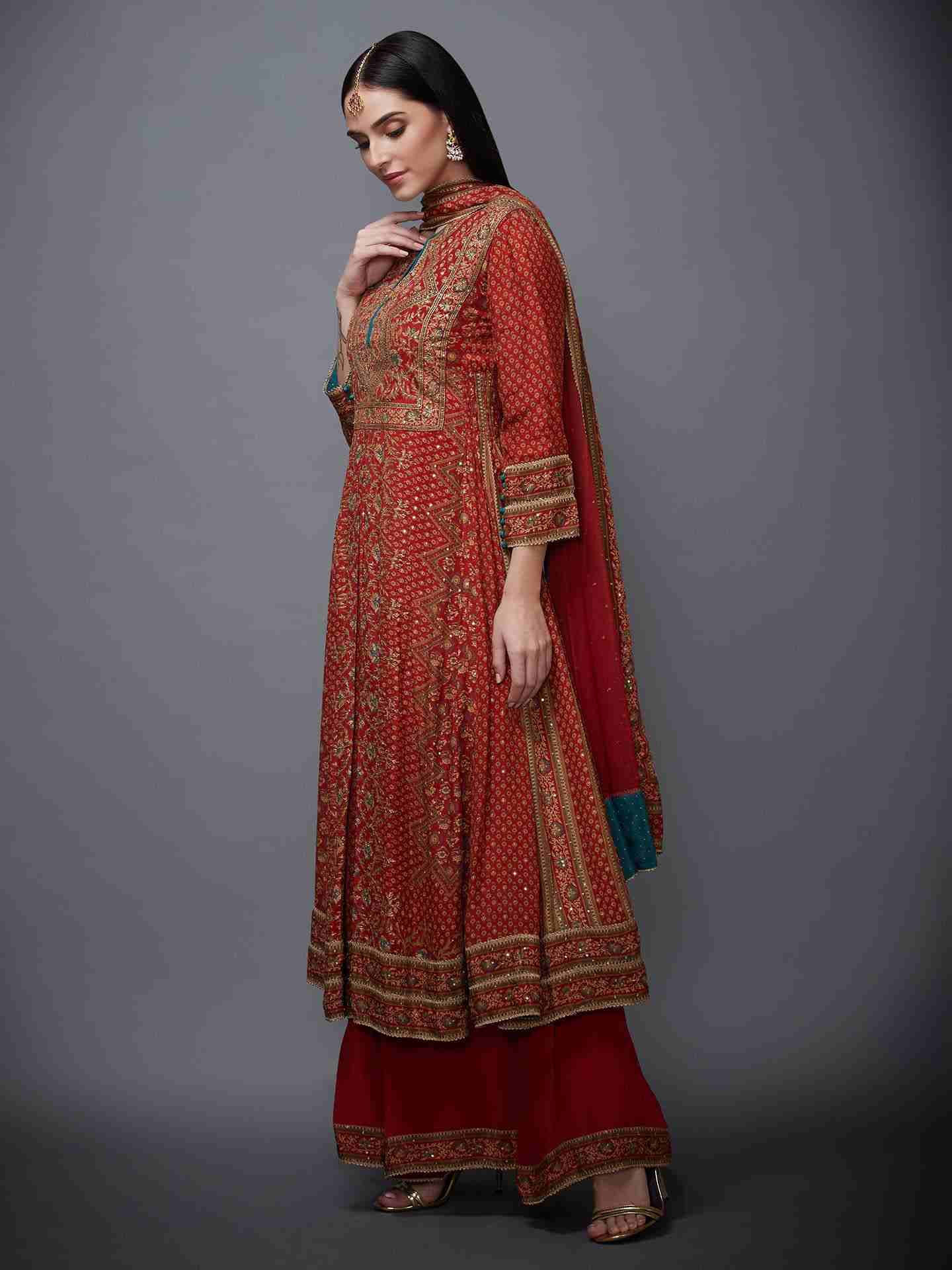 Rust & Beige Rajkot Suit Set