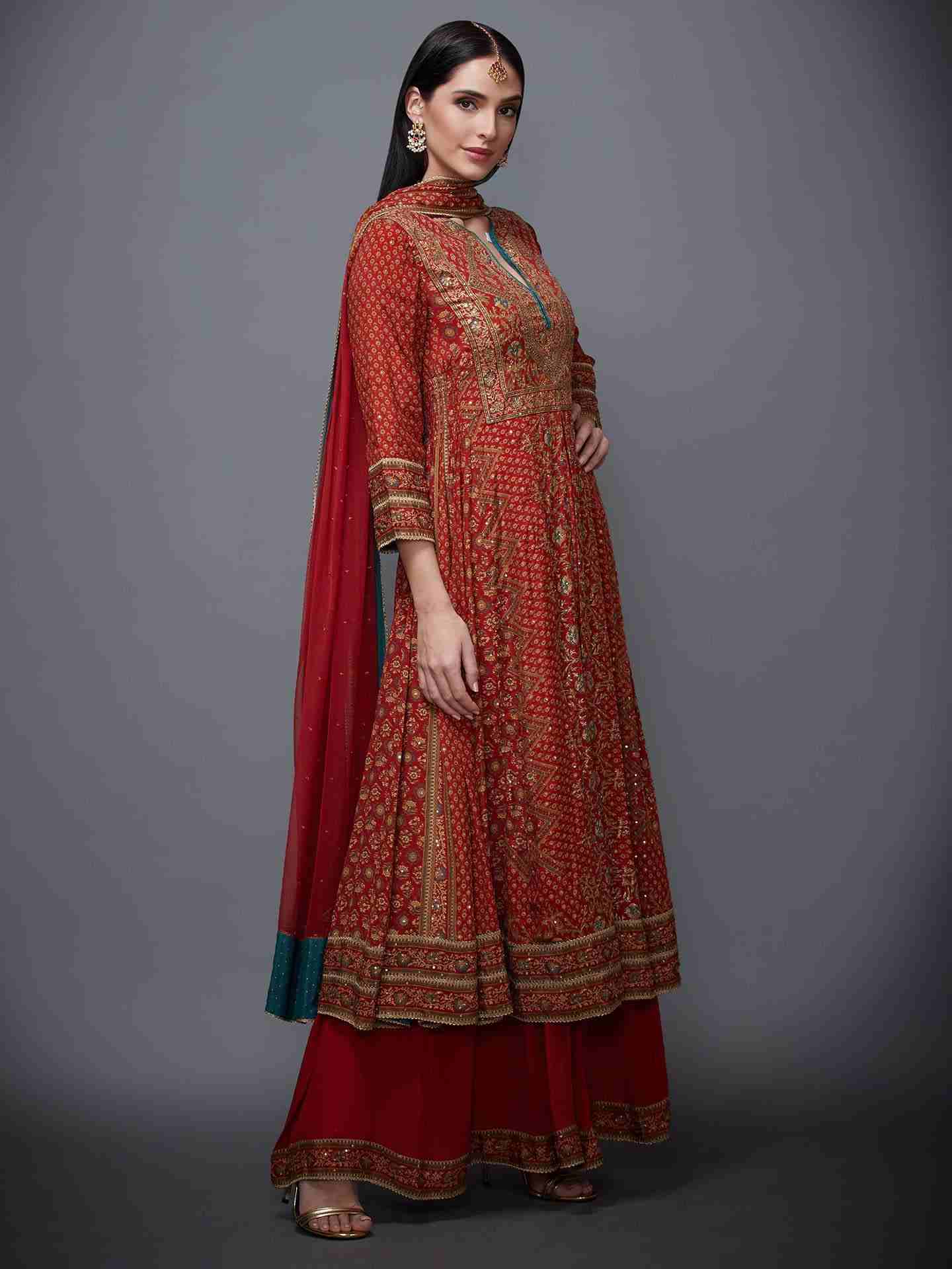 Rust & Beige Rajkot Suit Set