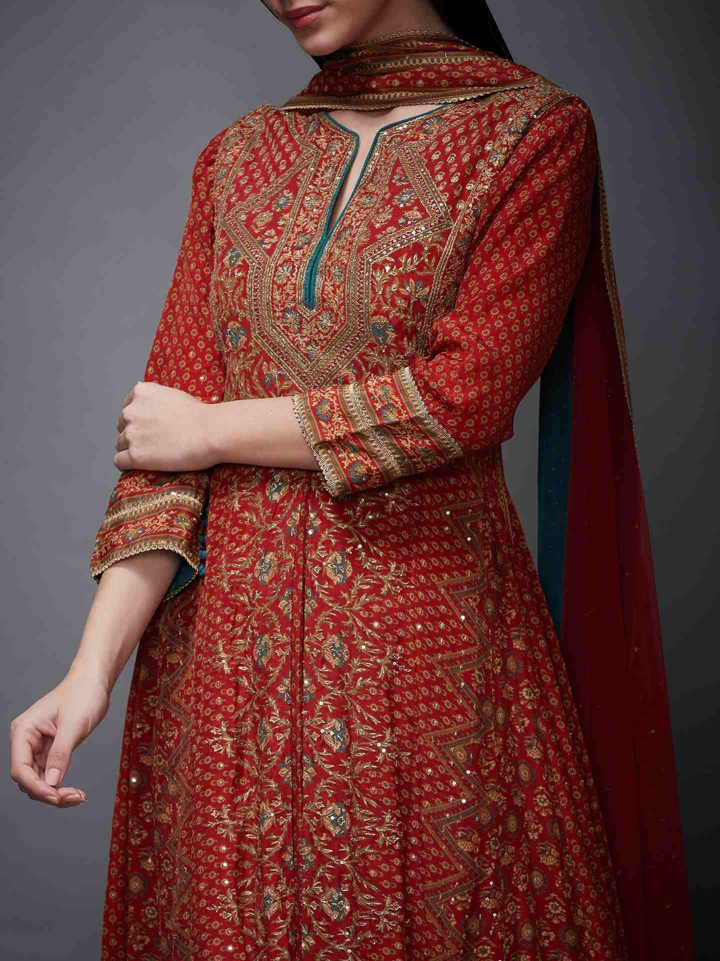 Rust & Beige Rajkot Suit Set