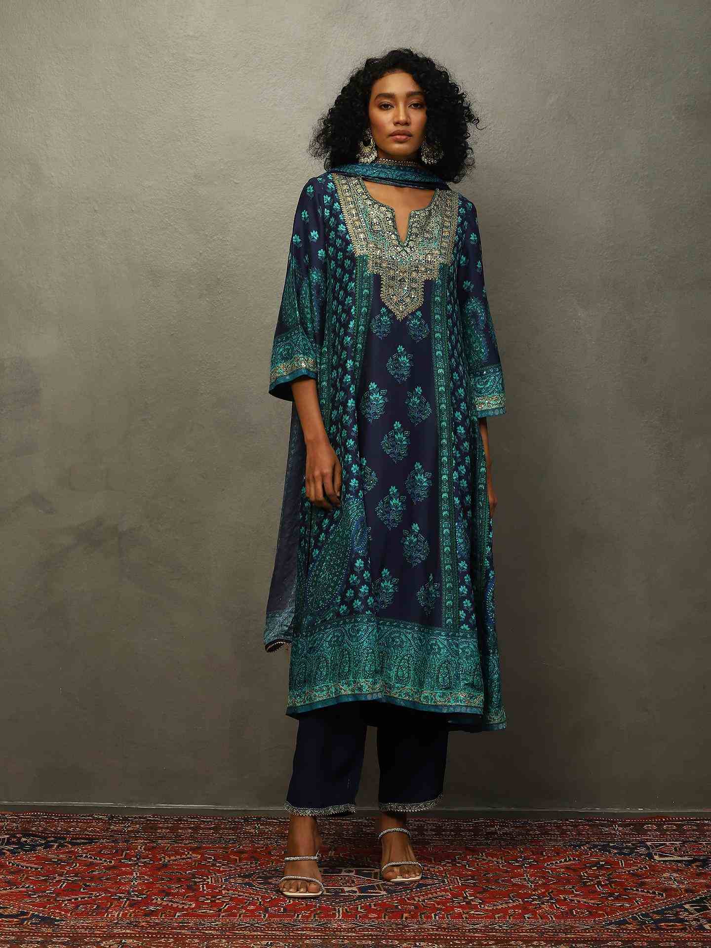 Turquoise Juhu Suit Set
