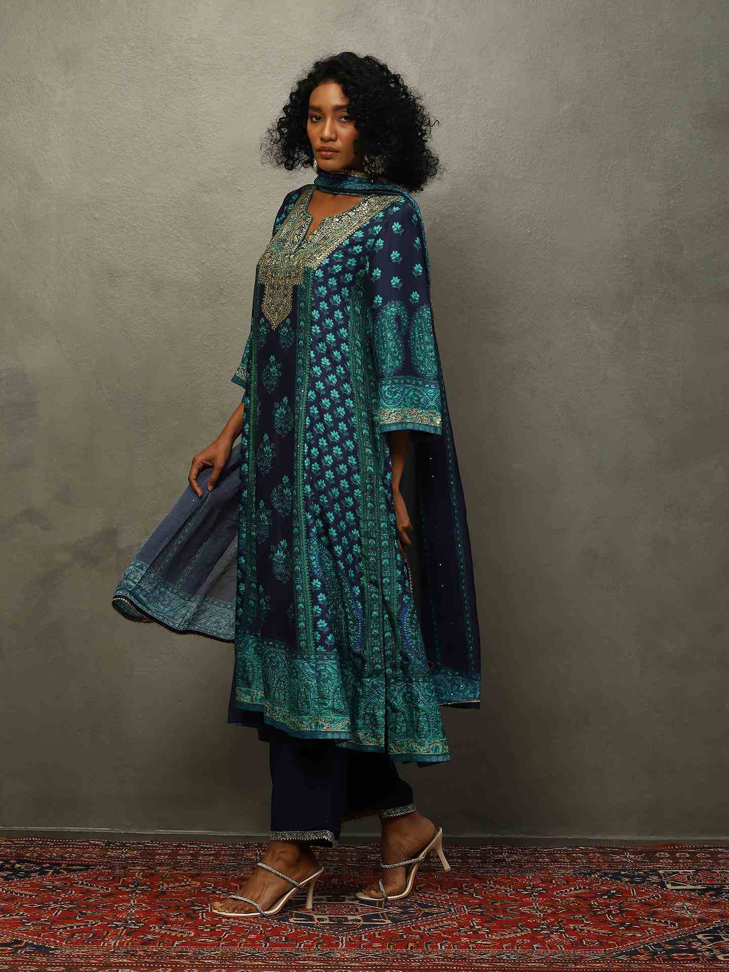 Turquoise Juhu Suit Set